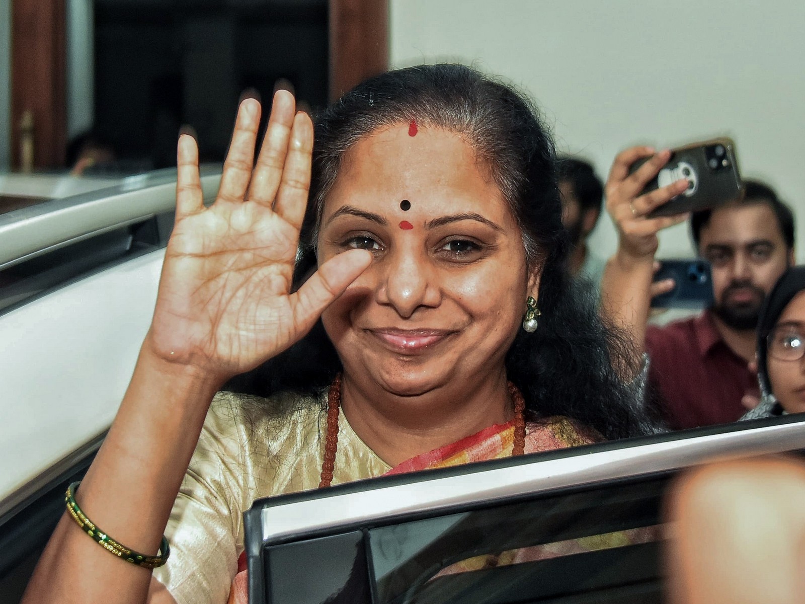 Telangana Jagruthi founder K Kavitha (Photo/ANI)