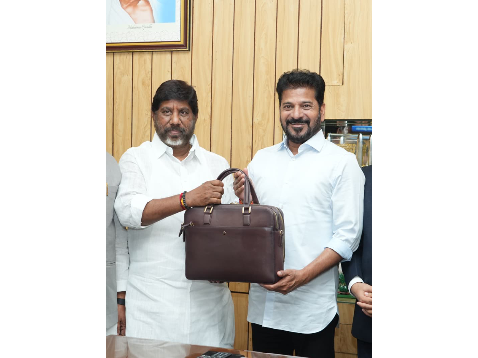 Telangana CM Revanth Reddy and state Finance Minister Bhatti Vikramarka (Photo/ANI)