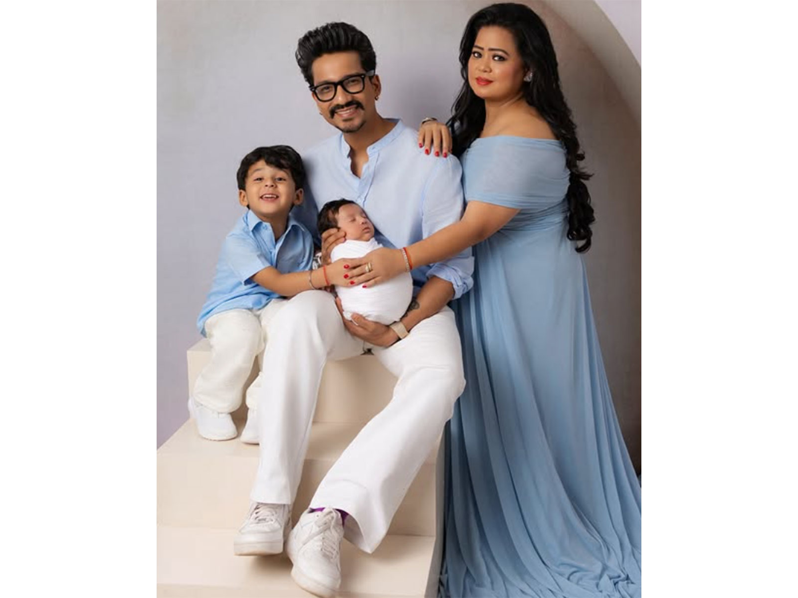 Bharti Singh, Haarsh Limbachiyaa with son Laksh and Yashveer (Photo/Instagram/@bharti.laughterqueen)