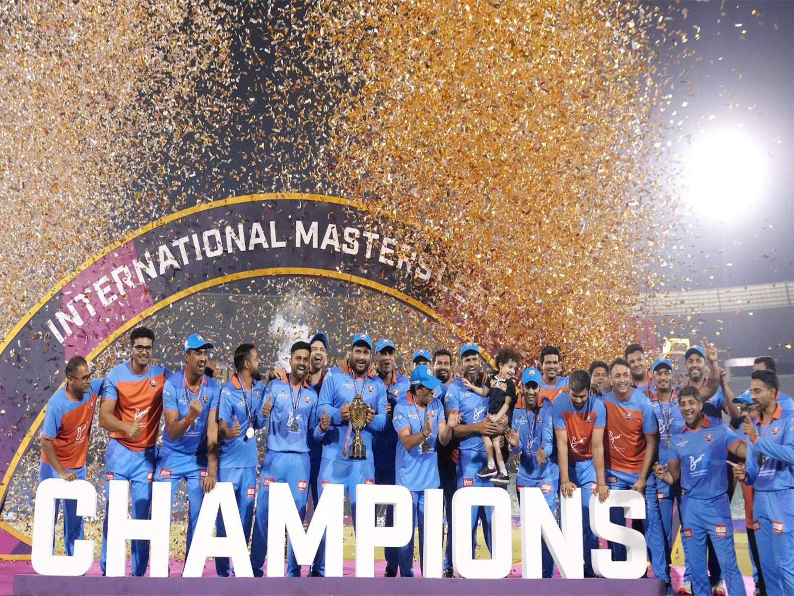 Team India with the International Masters League. (Photo: IML)