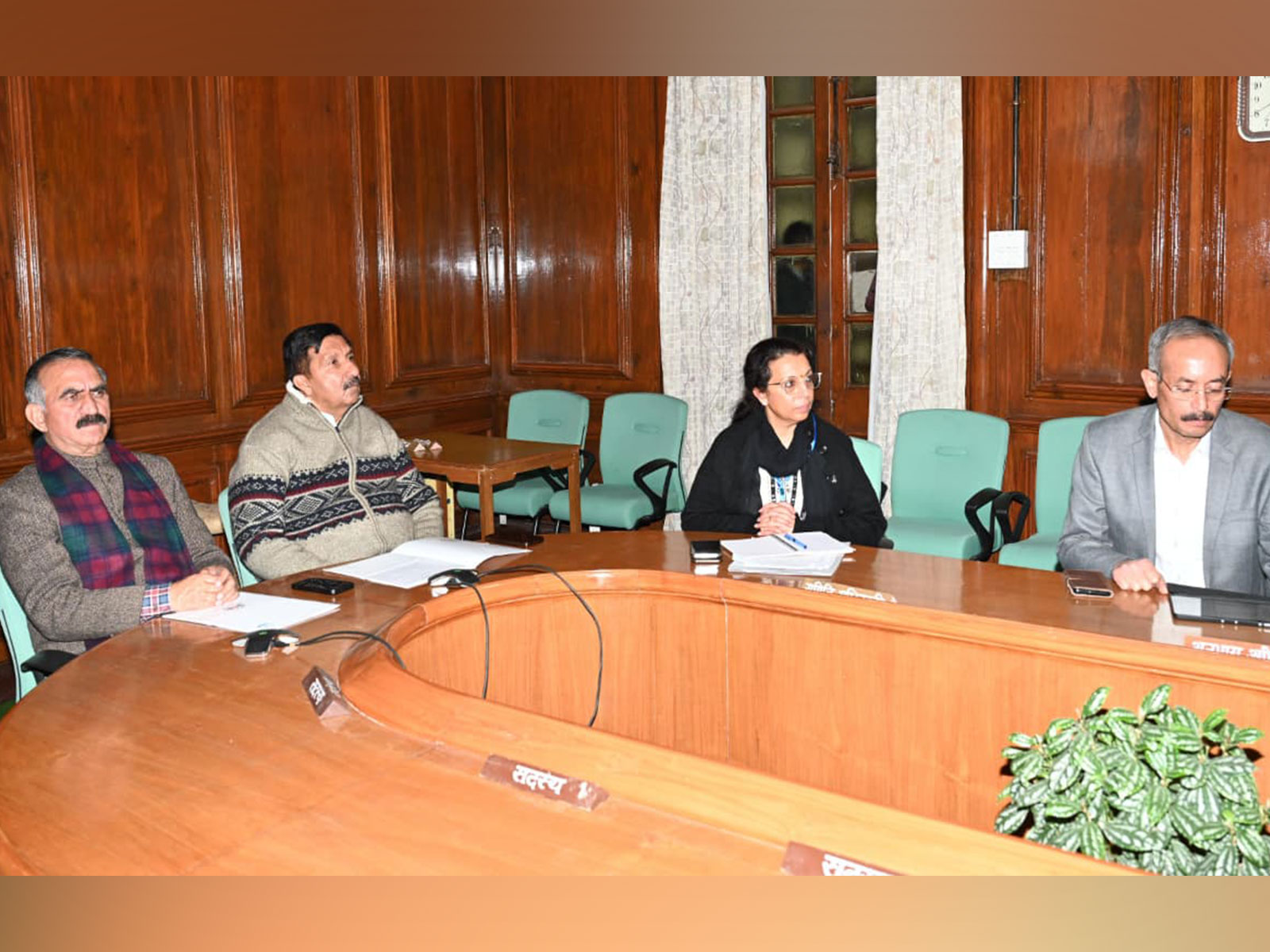 Himachal Pradesh Chief Minister Sukhvinder Singh Sukhu and Deputy Chief Minister Mukesh Agnihotri (Photo/ANI)