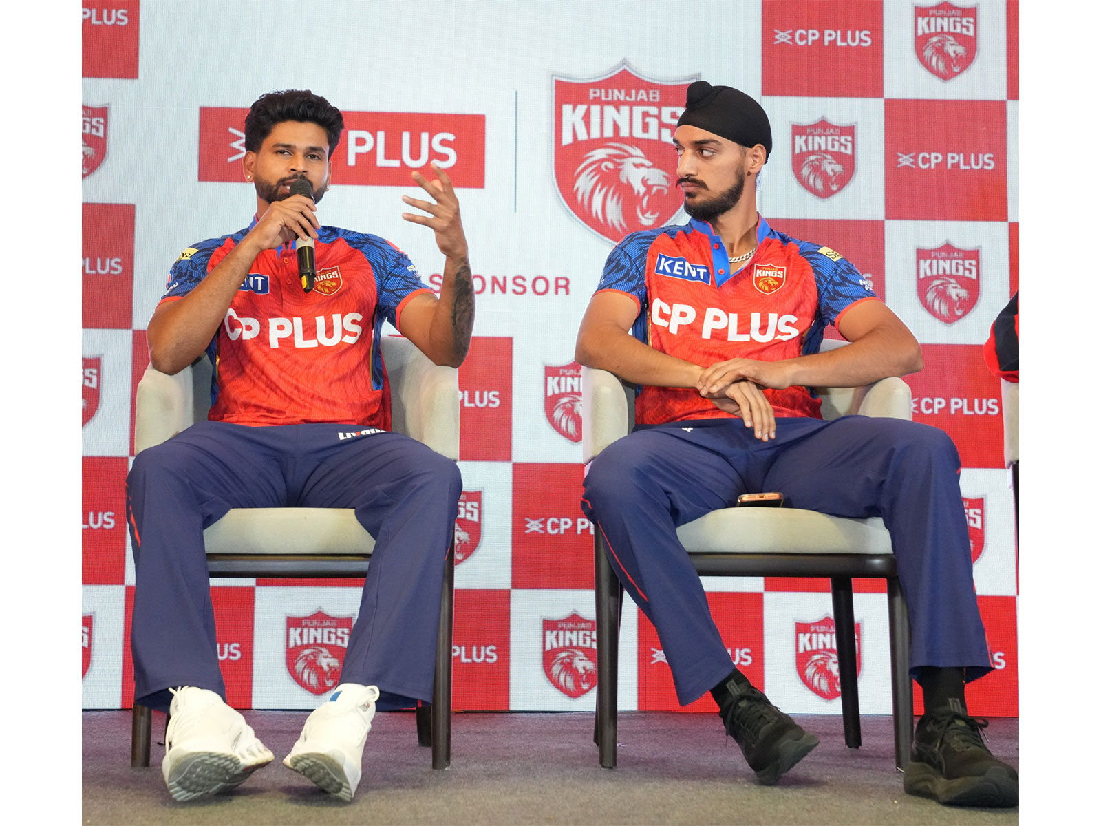 Shreyas Iyer and Arshdeep Singh. (Photo: PBKS)