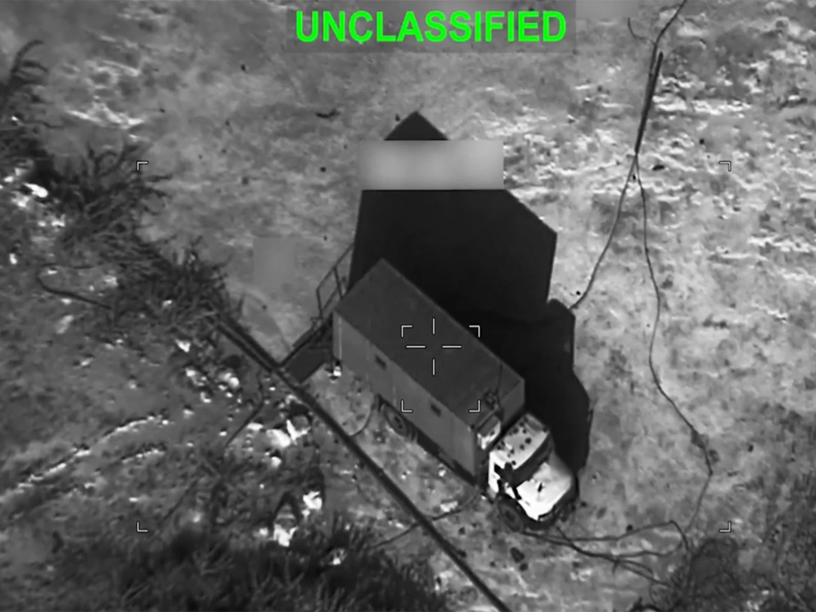 An Iranian asset prior to being bombed by the US (Photo/CENTCOM)