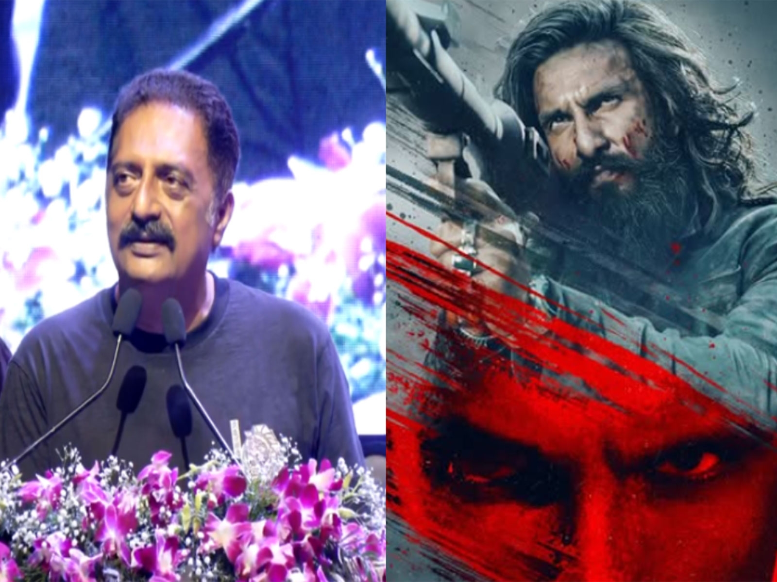 Prakash Raj, a still from 'Dhurandhar' (Photo/ANI, Instagram/@ranveersingh)