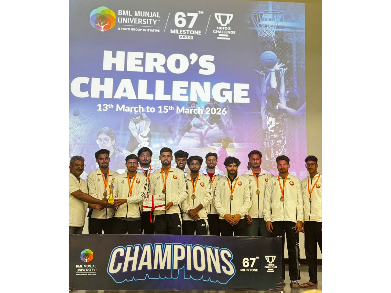 Galgotias University wins Overall Champions Trophy at 67th Milestone X Heroes Challenge 2026