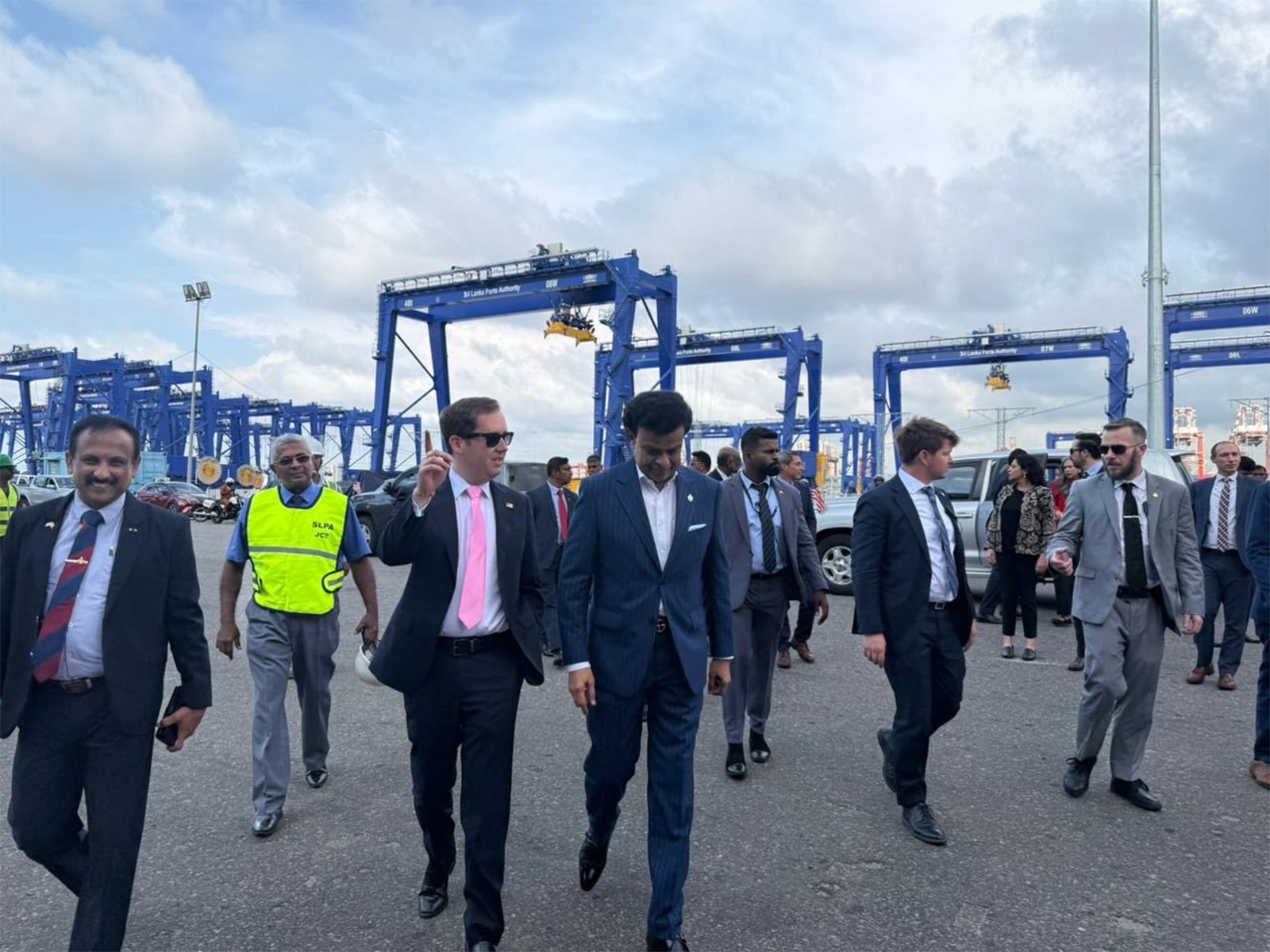 Sergio Gor visits Port of Colombo (Photo/ X@USAmbIndia)