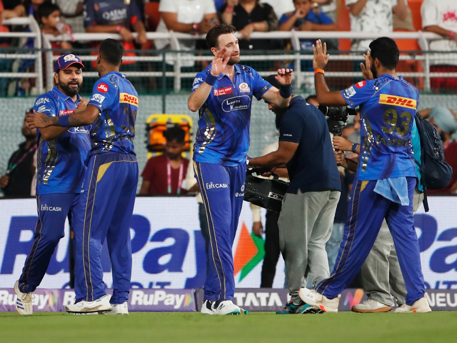 Mumbai Indians. (Photo: ANI)