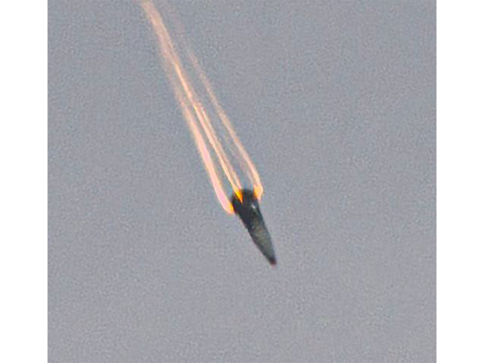 An Iranian ballistic missile warhead. (Photo/ @IRANinMumbai)