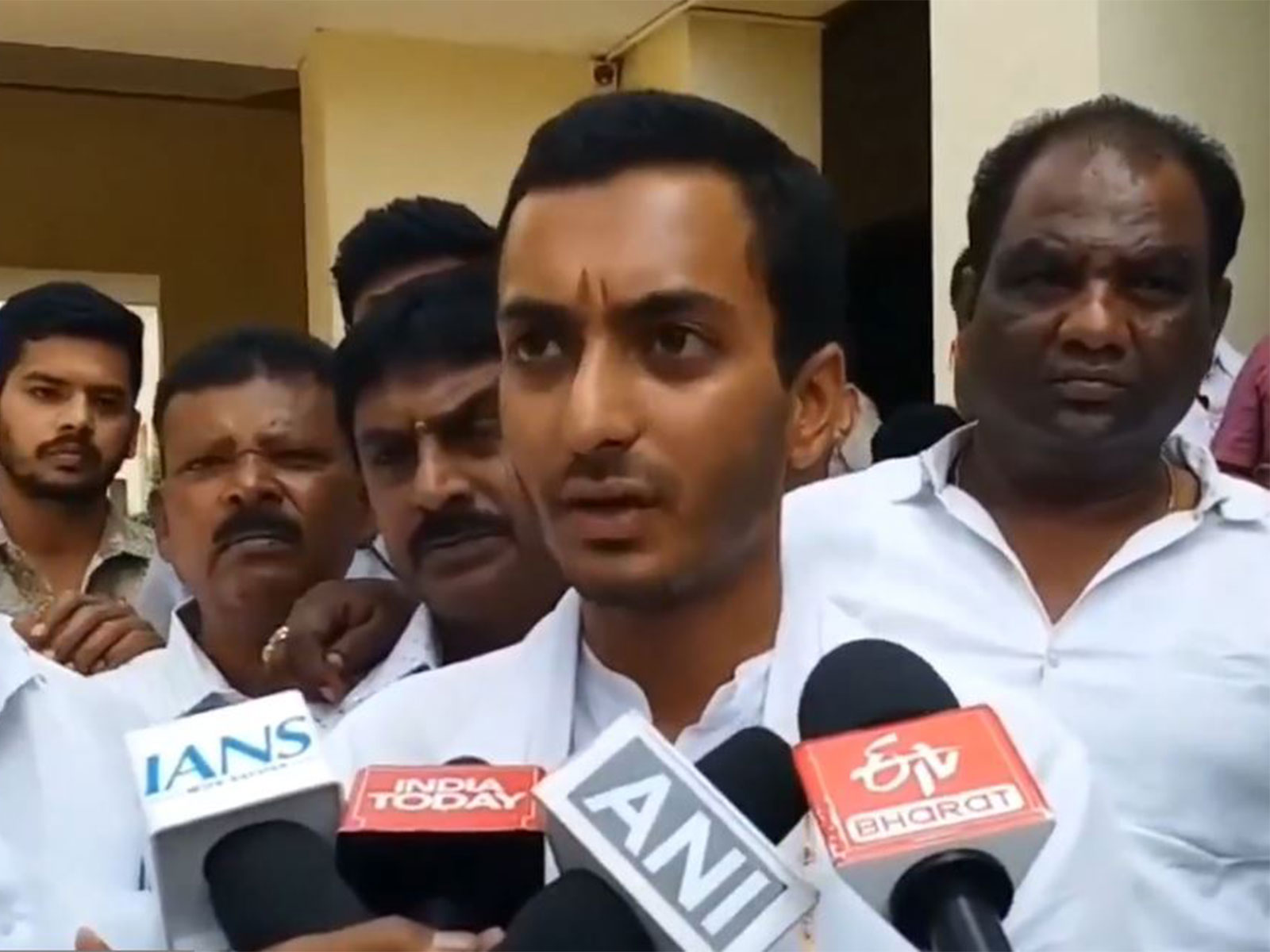 Congress candidate Samarth Mallikarjun (Photo/ANI)