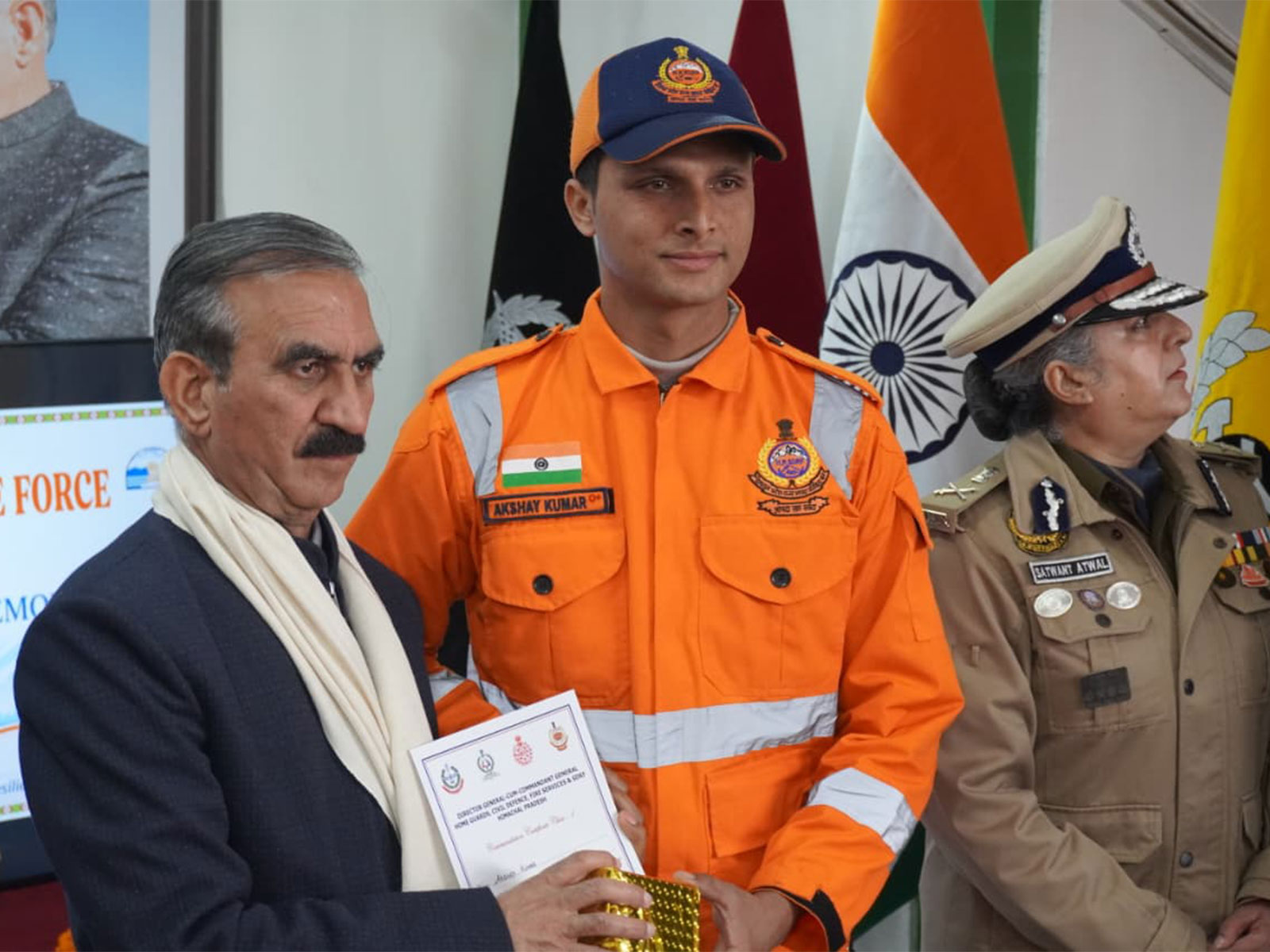 Himachal Pradesh Chief Minister Sukhvinder Singh Sukhu (Photo/SDrF HP)