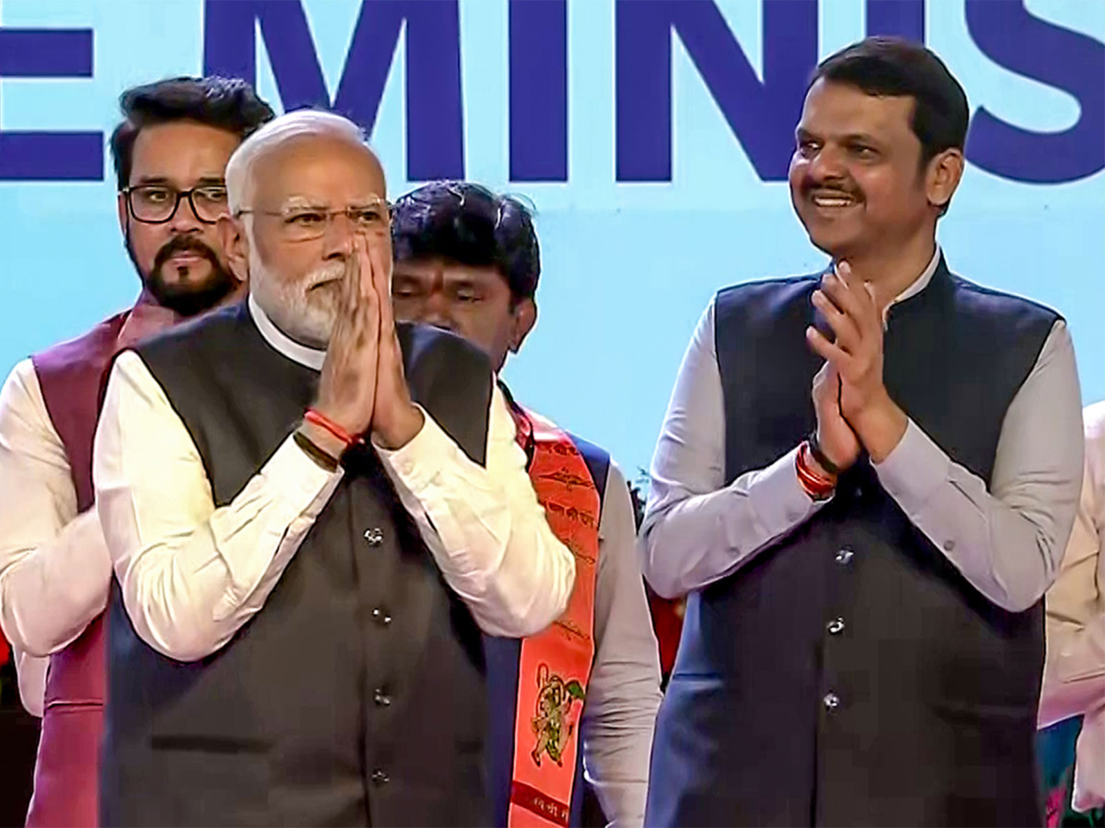 Prime Minister Narendra Modi and Maharashtra CM Devendra Fadnavis (Photo/ANI)