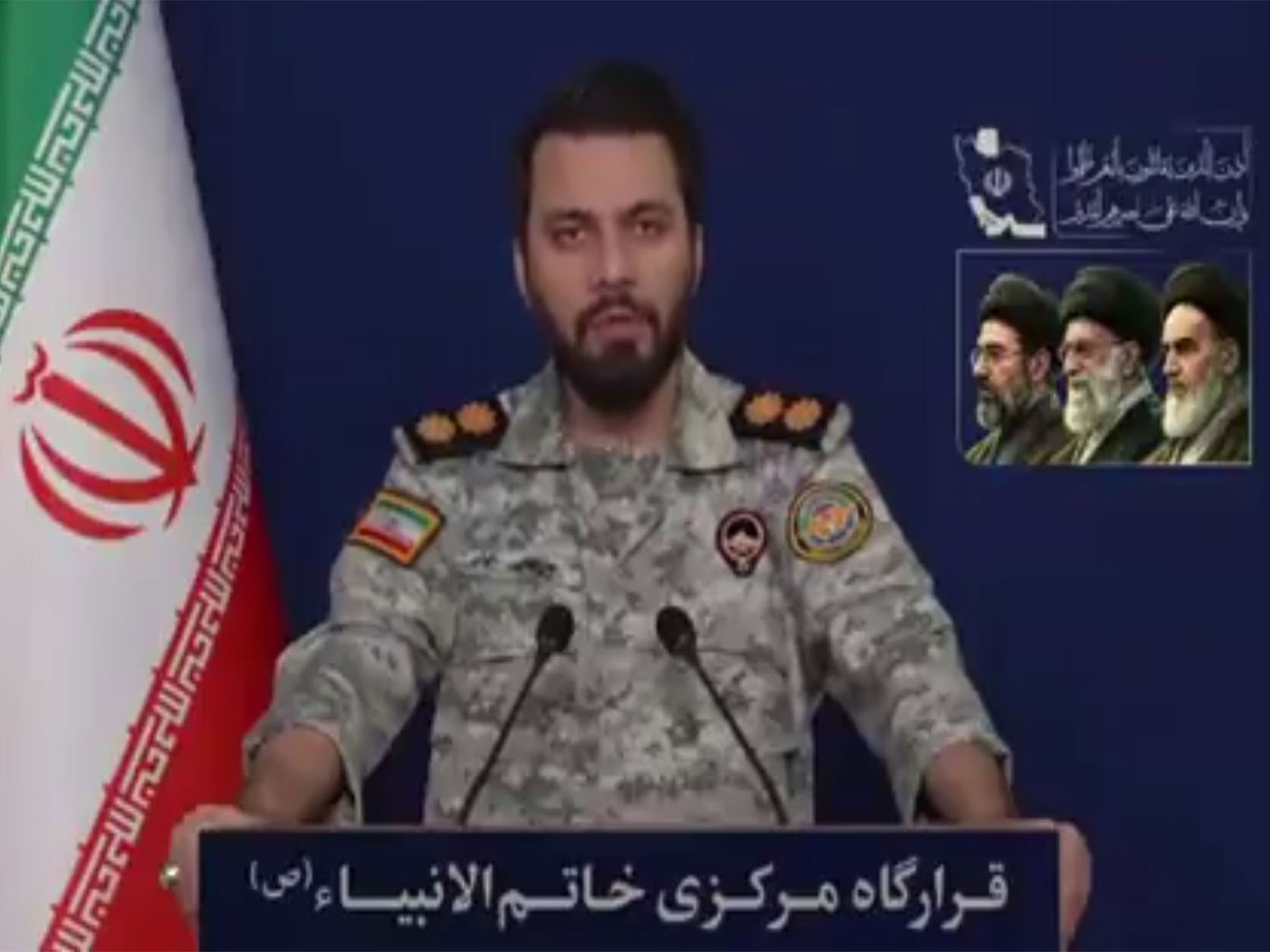 Ebrahim Zolfaghari, spokesperson of Khatam al-Anbiya Central Headquarters (Image Source: State Media)