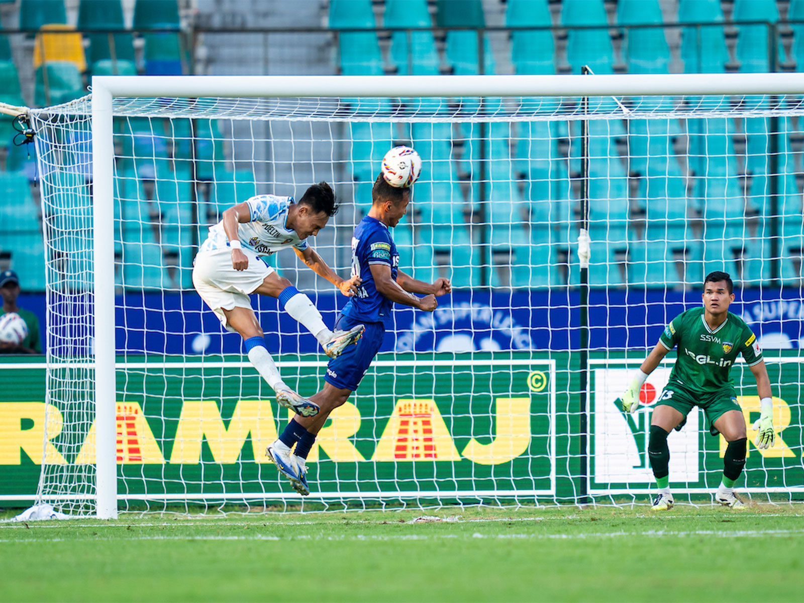 Jhingan's header rescues point for FC Goa against Chennaiyin. (Photo/ISL)