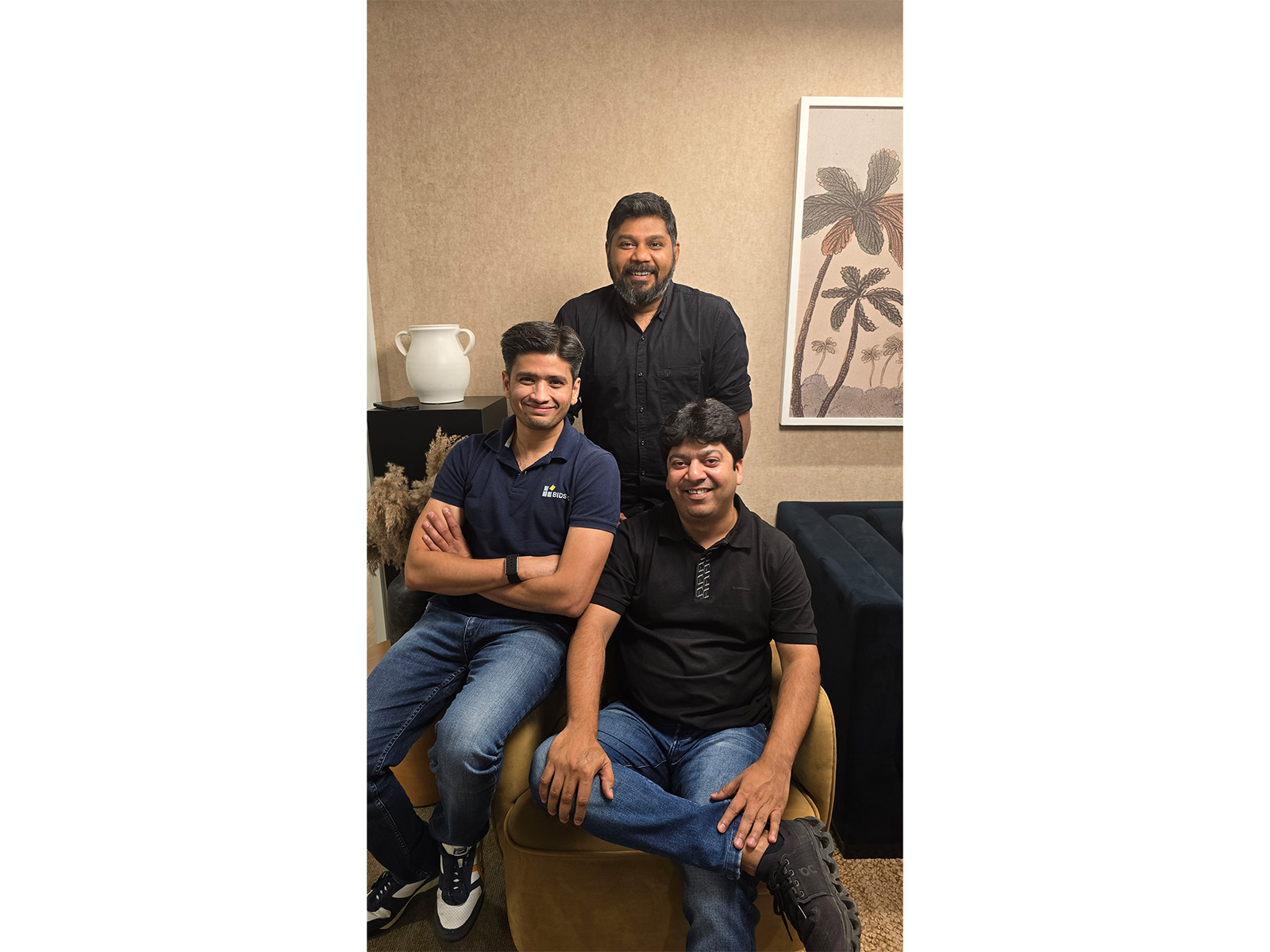Co-Founders of design-led manufacturing platform Bidso - Aditya Krishnakumar, Vivek Singhal & Rahul Agarwal