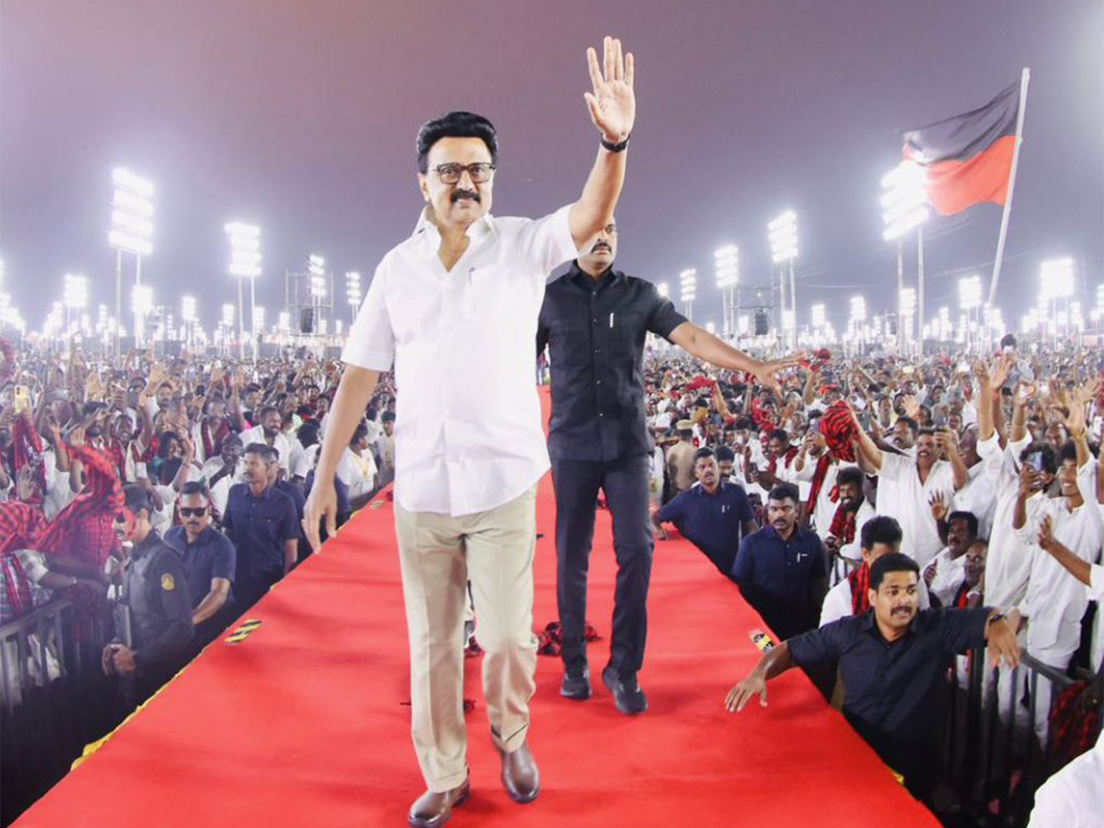 Tamil Nadu CM MK Stalin at a campaign event (Photo/@mkstalin)