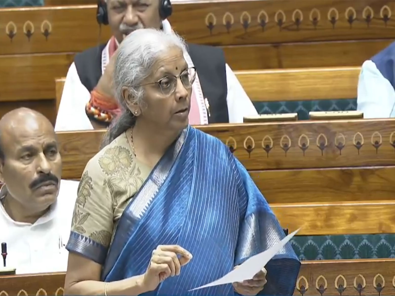 Nirmala Sitharaman, Union Minister of Finance and Corporate Affairs (Photo/@SansadTV)