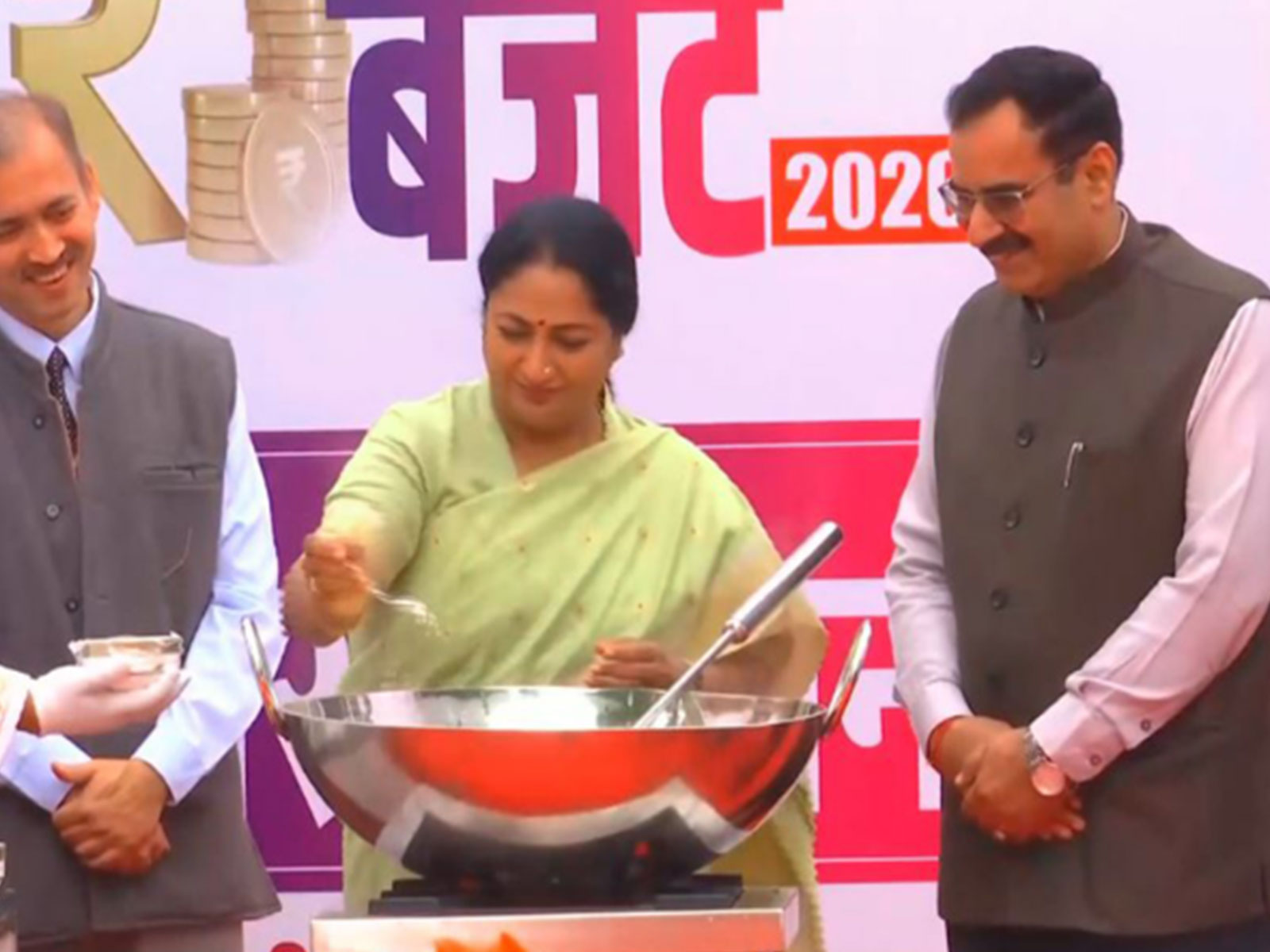 Delhi CM Rekha Gupta cooking kheer, commencing Delhi Budget Session 2026 (Photo/ANI)