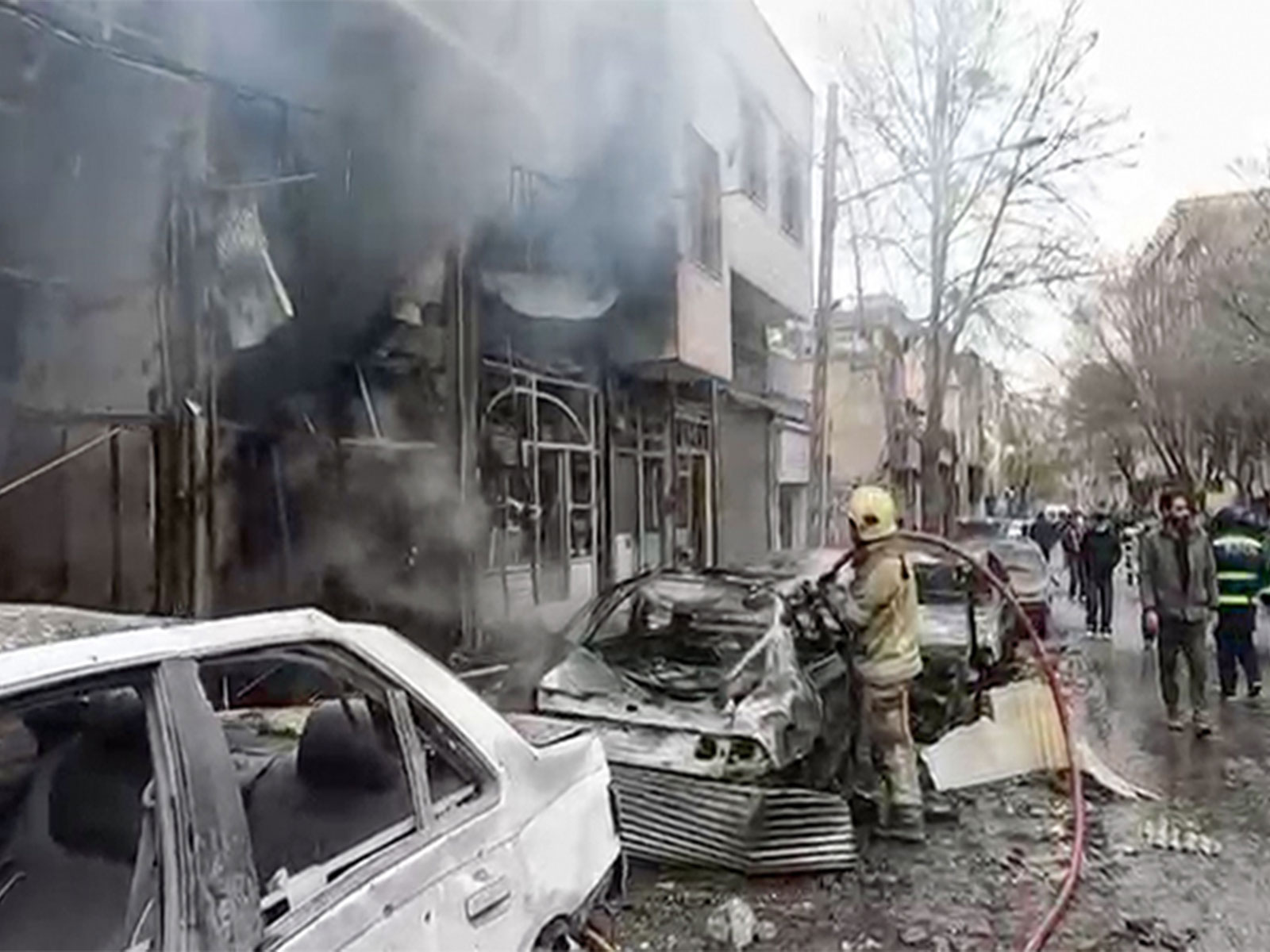 Aftermath of a US strike in Tehran (Photo/ANI)