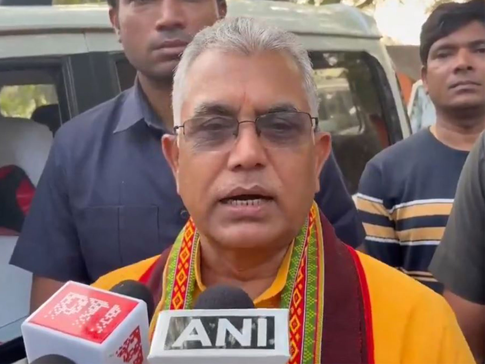 BJP candidate from Kharagpur Sadar assembly seat Dilip Ghosh (Photo/ANI)