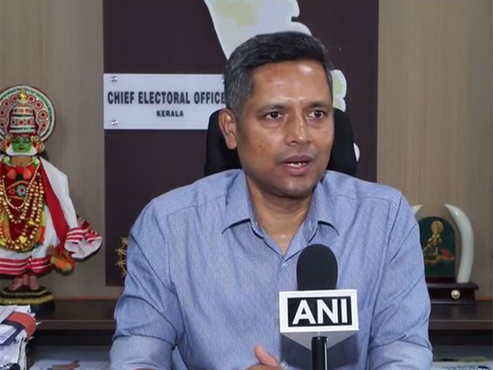 Dr Rathan U Kelkar, Chief Electoral Officer of Kerala (Photo/ANI)