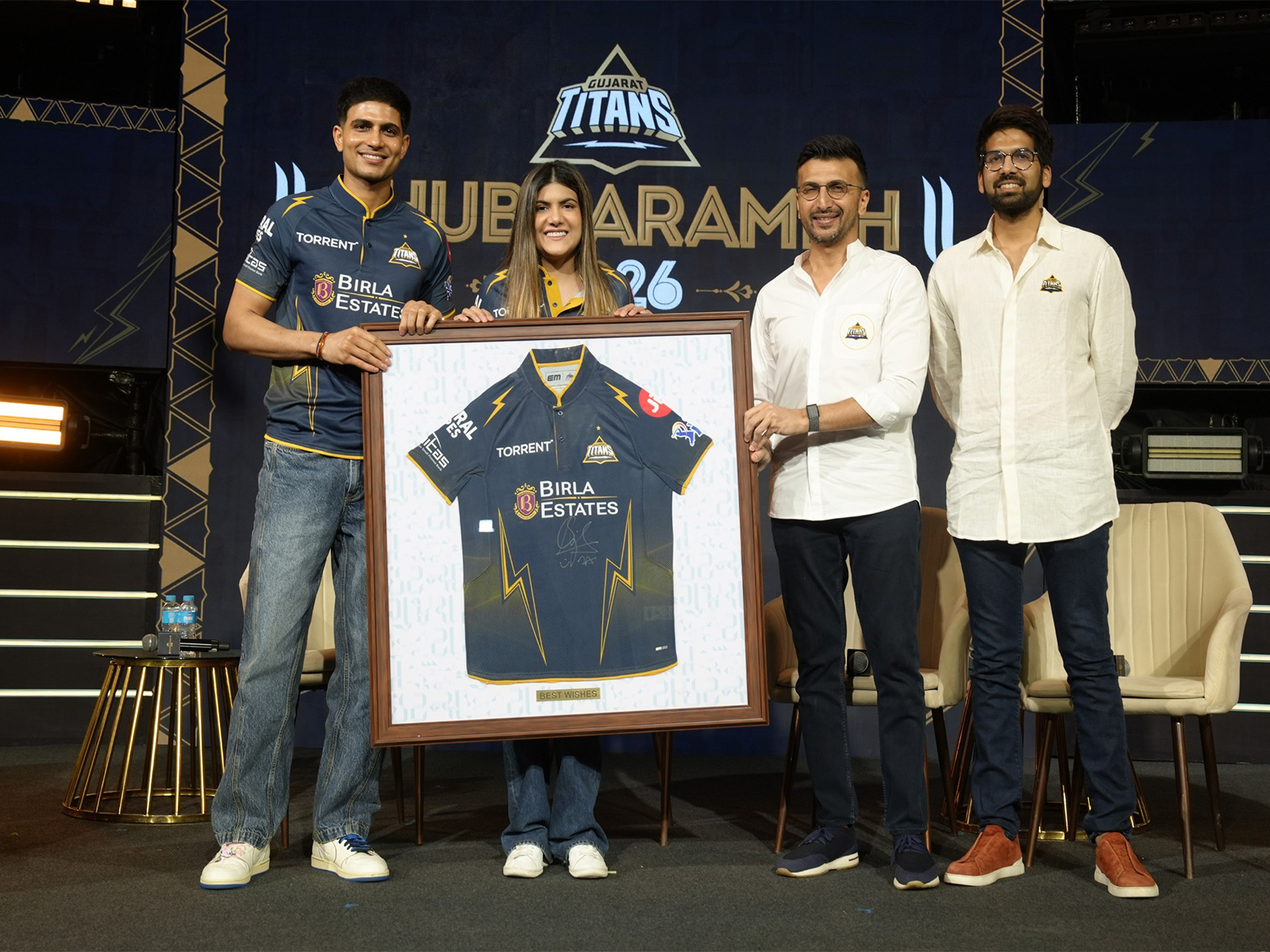 Shubman Gill at Gujarat Titans Shubharambh 2026 in Ahmedabad (Photo: Gujrat Titans)