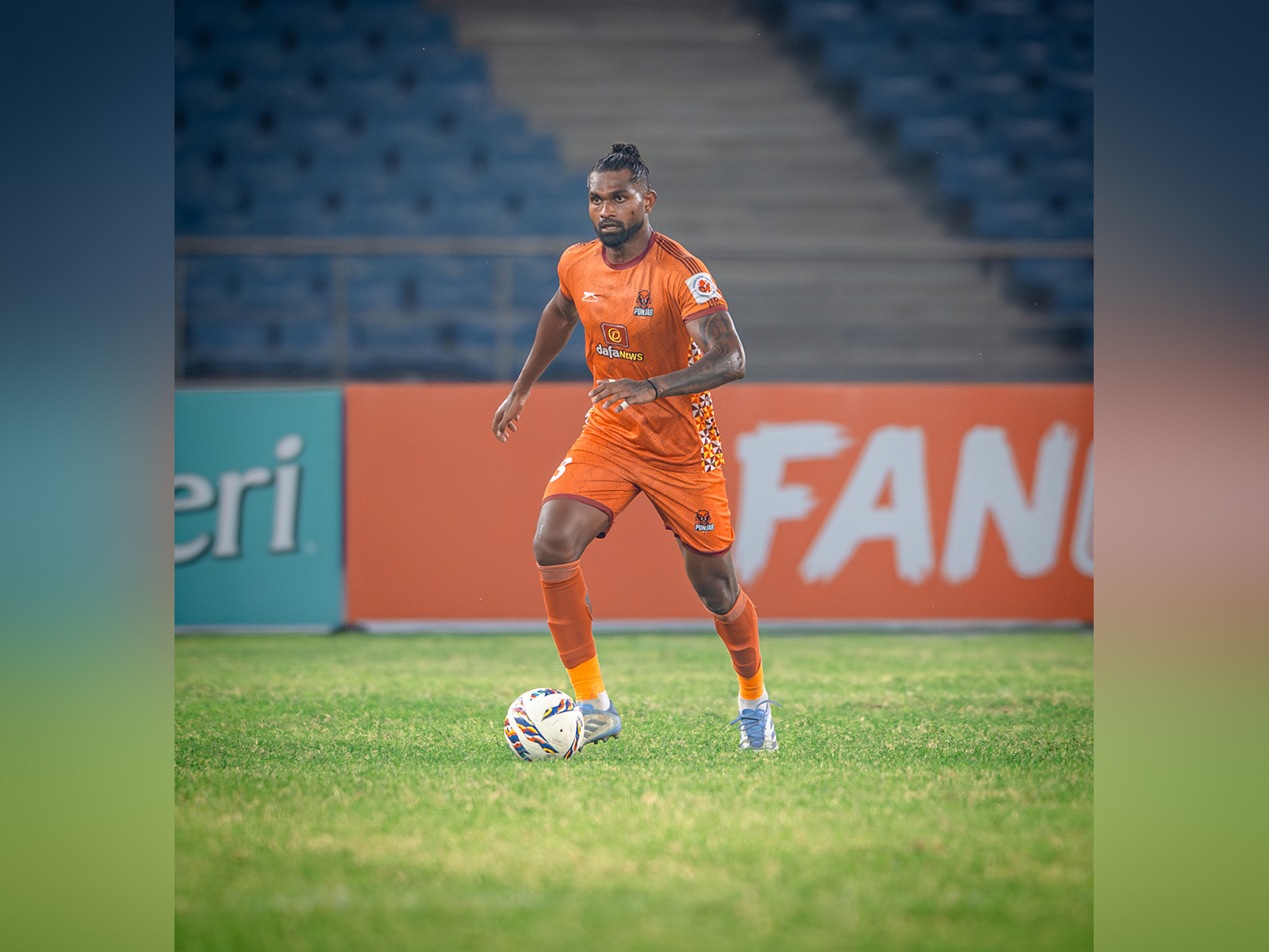 Bijoy Varghese in action. (Photo/Punjab FC)