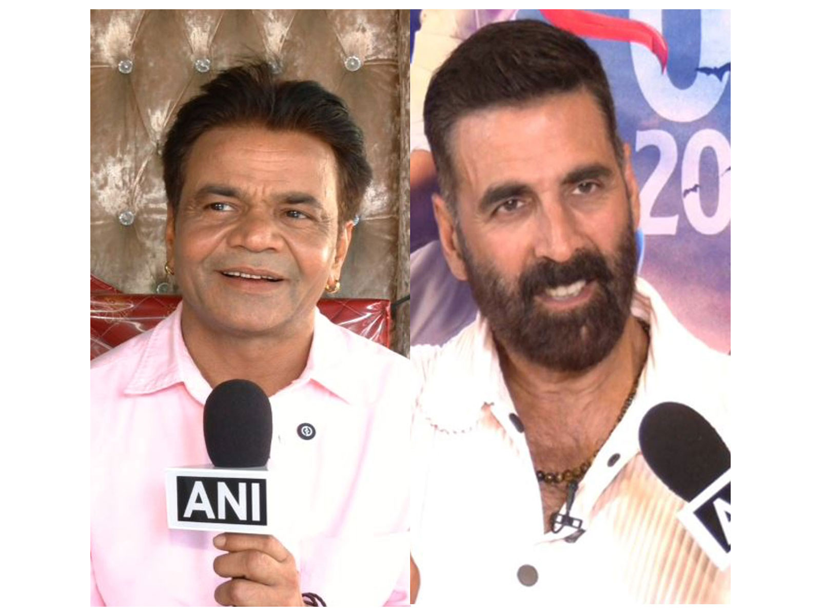 Rajpal Yadav and Akshay Kumar (Photo/ANI)