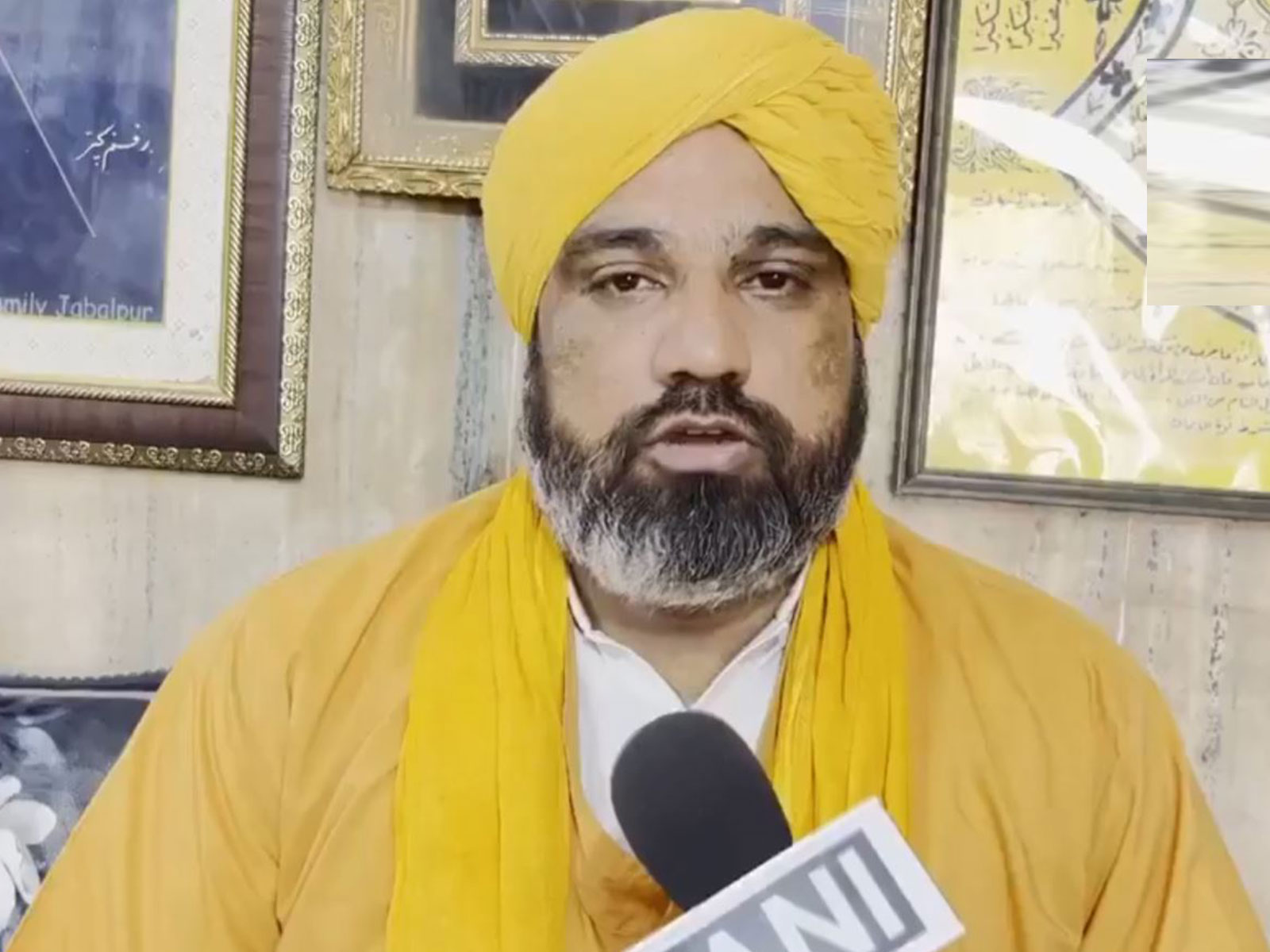 Syed Naseruddin Chishty, President of the All India Sufi Sajjadanashin Council (Photo/ANI video grab)