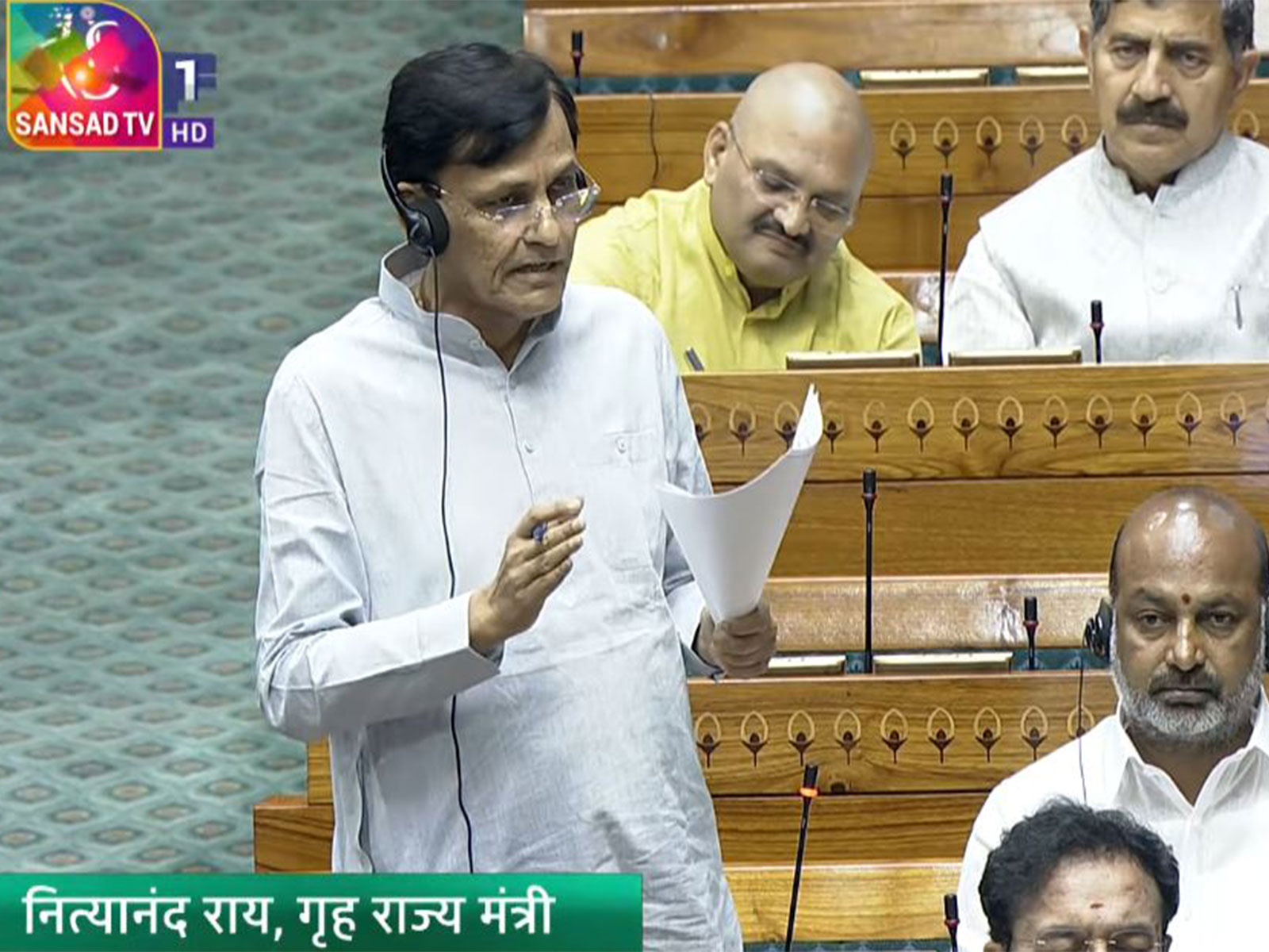Nityanand Rai, Minister of State for Home Affairs (Photo/SansadTV)