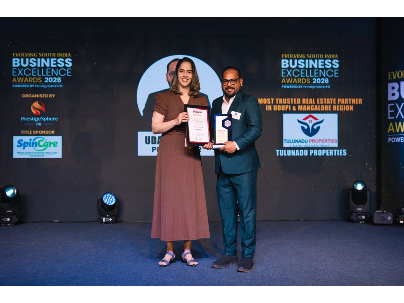 Saina Nehwal Honours Uday K Shetty of Tulunadu Properties as Most Trusted Real Estate Partner in Coastal Karnataka 2026