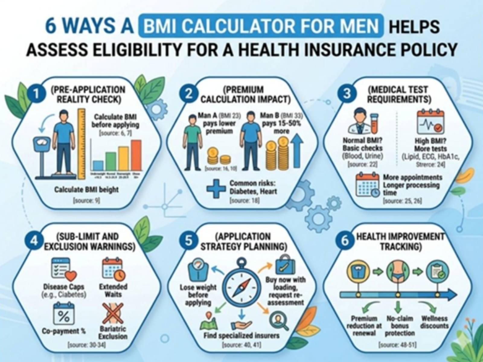 6 Ways a BMI Calculator for Men Helps Assess Eligibility for a Health Insurance Policy