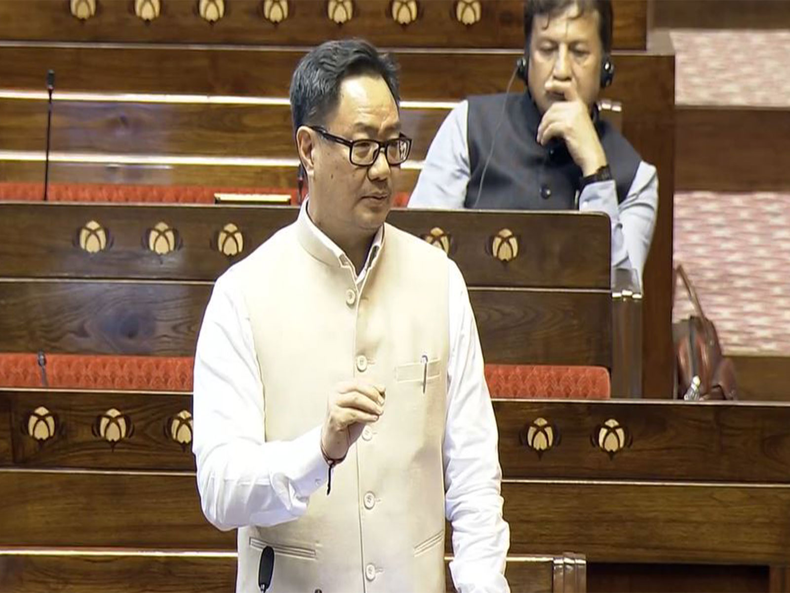 Union Minister Kiren RIjiju (Photo/Sansad TV)