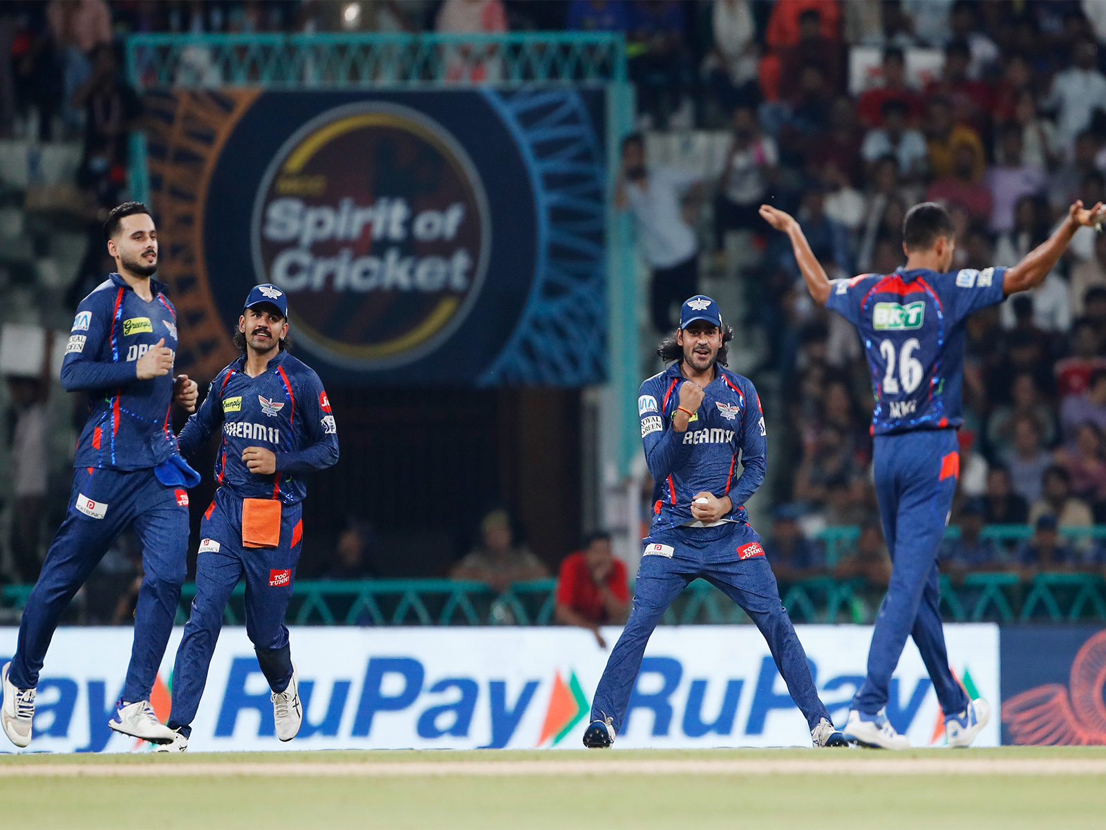 LSG players celebrating (Photo: ANI)