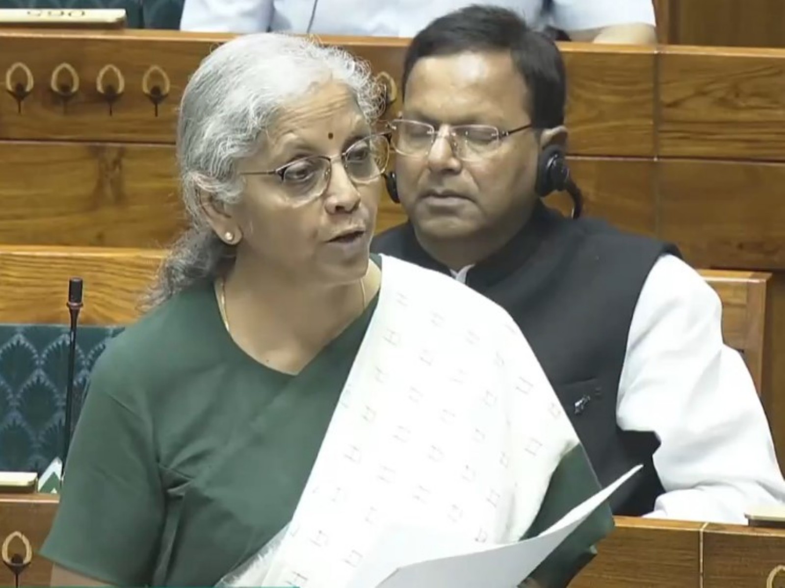 Finance Minister Nirmala Sitharaman (Photo/Sansad TV)