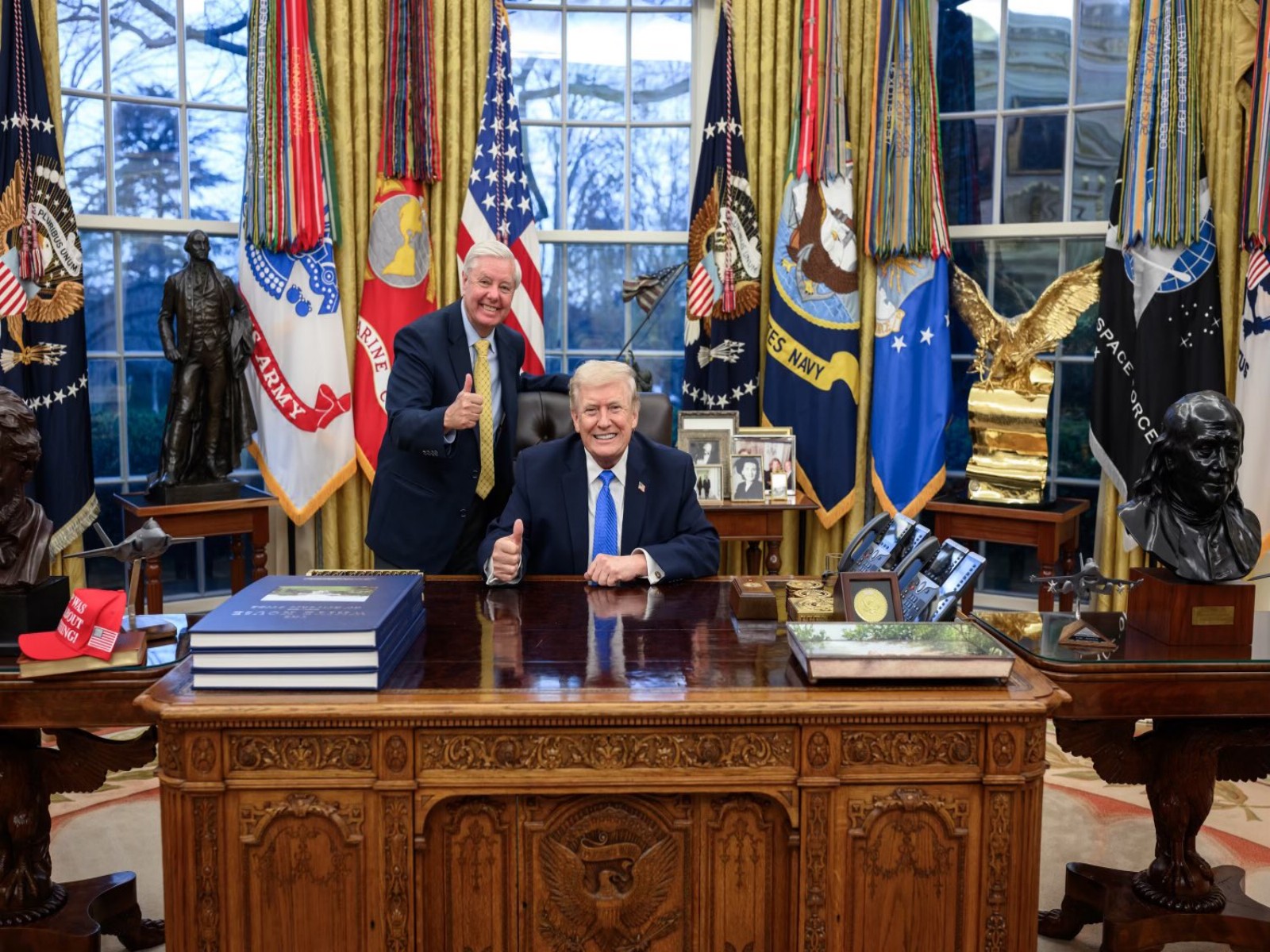 Senator Lindsey Graham with President Donald Trump (Photo/@LindseyGrahamSC)