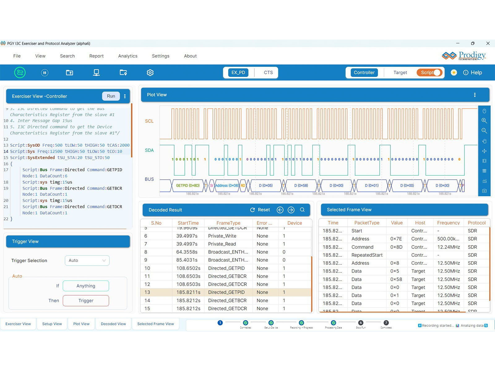 Prodigy Technovations Enhances Industry leading  I3C Protocol Exerciser and Analyzer with Advanced Application-Level Protocol NVME-MI, SPDM and PLDM Support