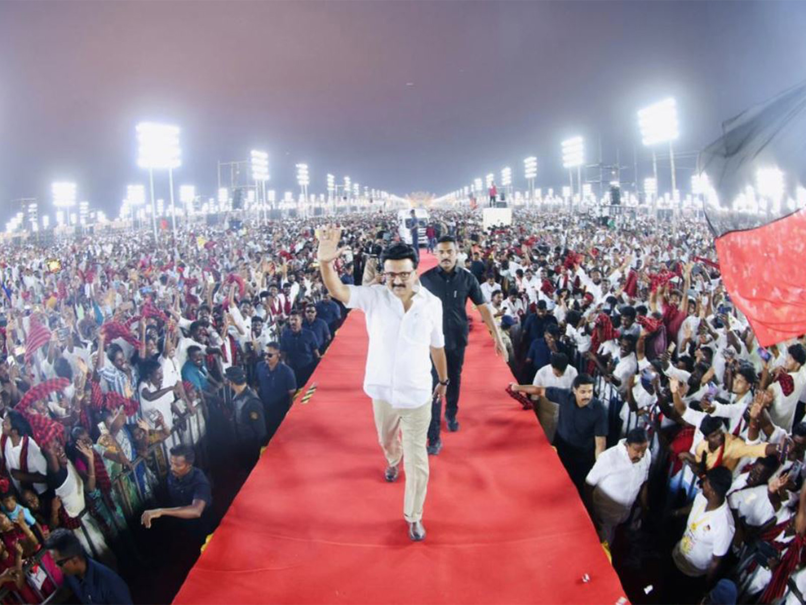 Tamil Nadu CM MK Stalin at a campaign event (Photo/@mkstalin)
