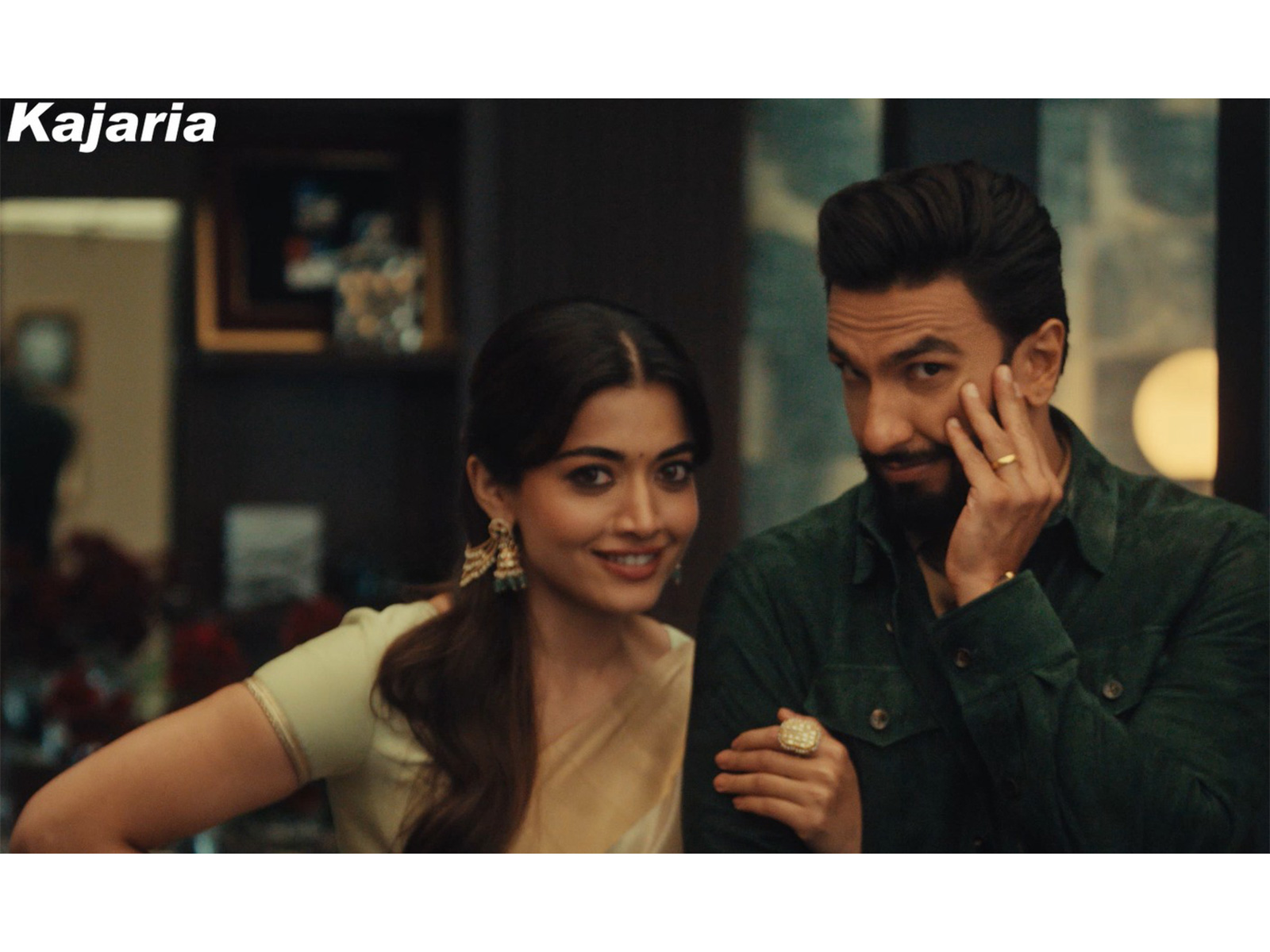 Rashmika and Ranveer in the new TV Commercial by Kajaria