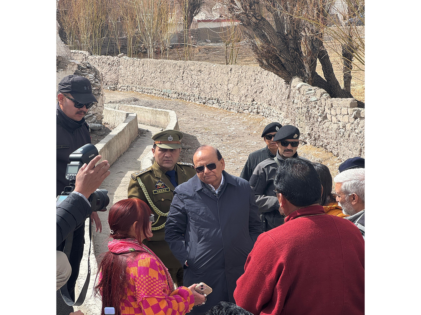 L-G Vinai Kumar Saxena inspects water conservation and development projects in Ladakh  (Photo/Ladakh Administration)
