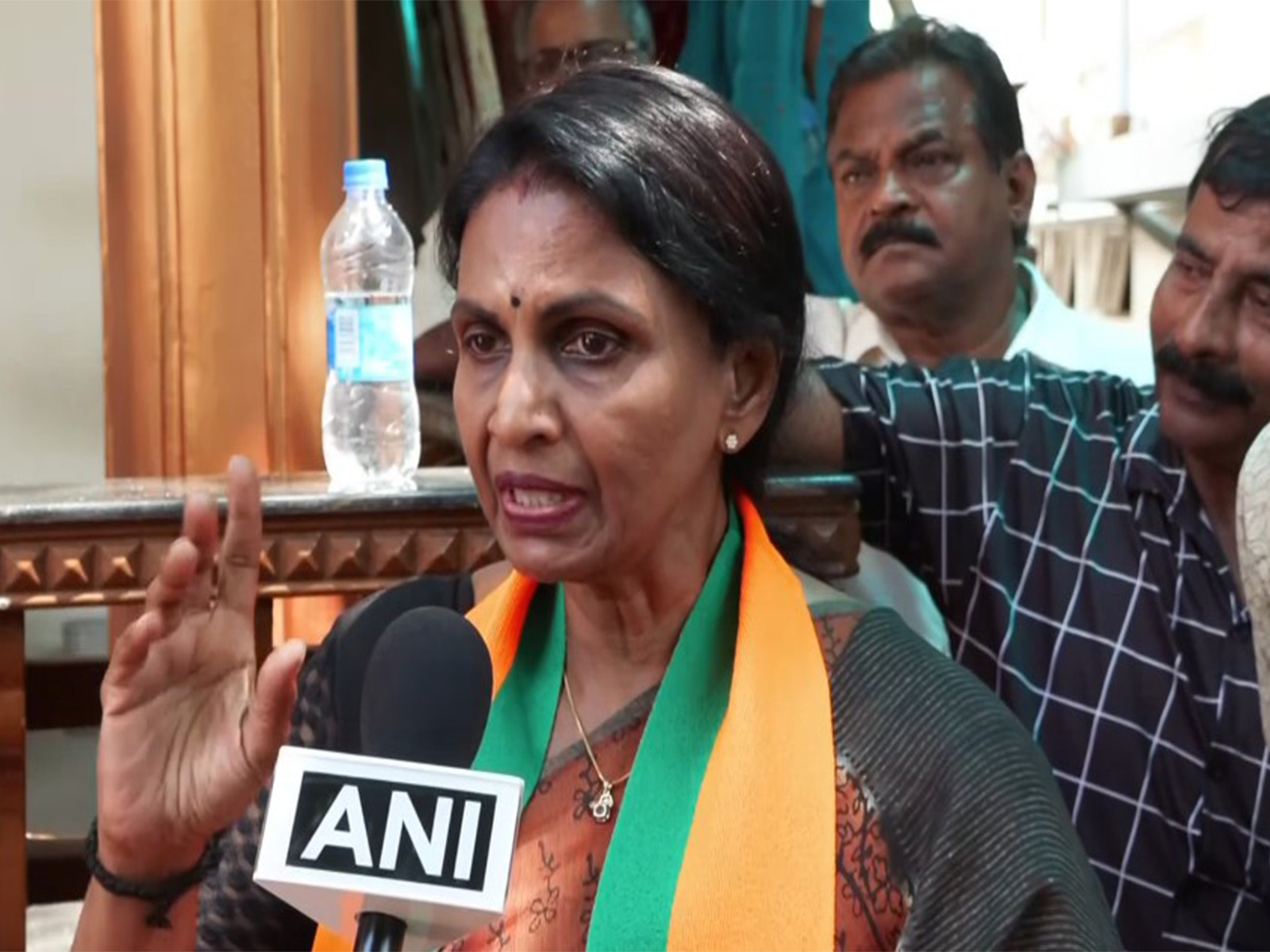 BJP candidate from Vattiyoorkavu Assembly constituency, R Sreelekha (Photo/ANI)