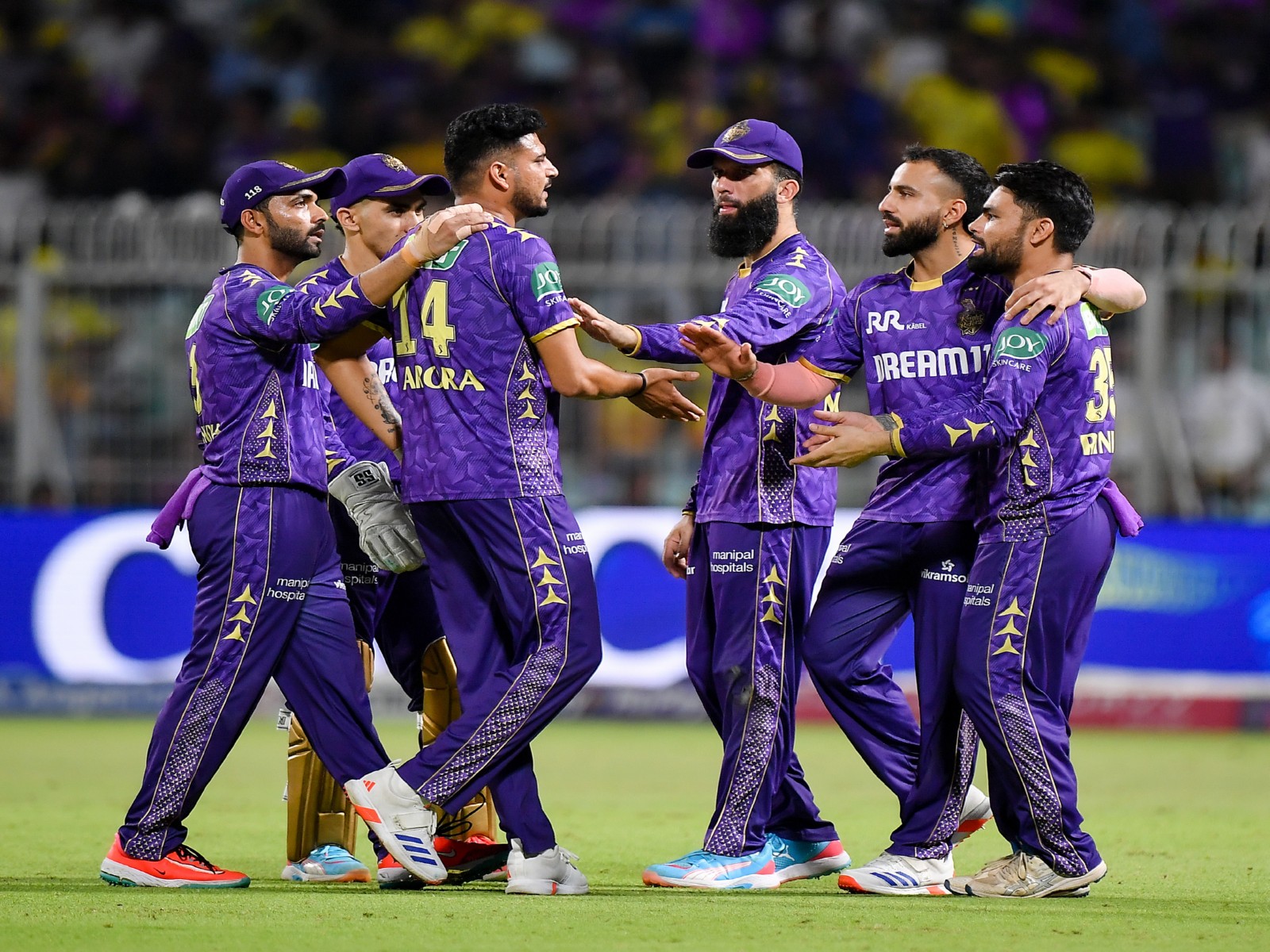 KKR players celebrating (File Photo/ANI)