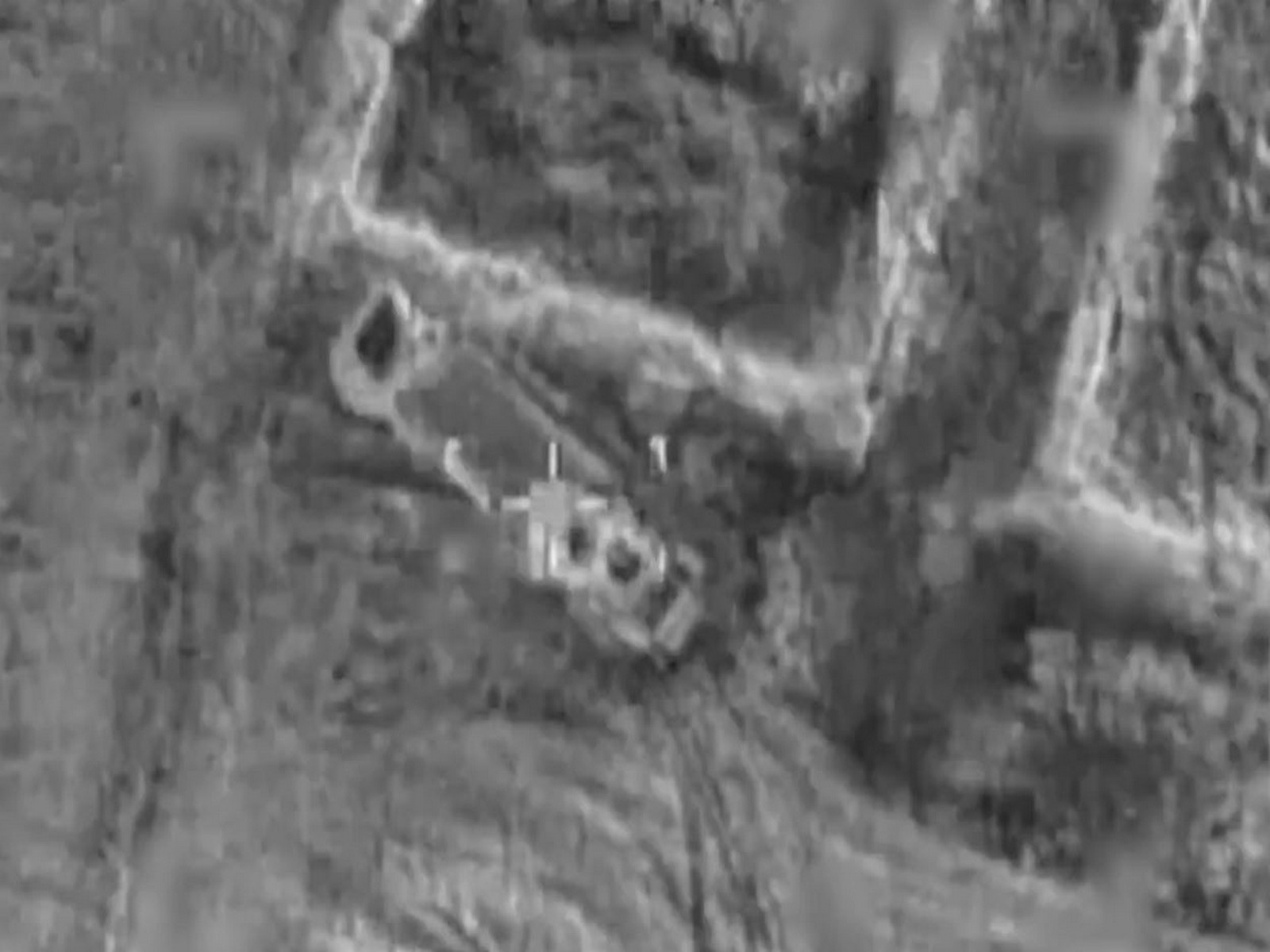 An Iranian asset prior to being bombed by Israel Air Force (Photo/@IAFsite)