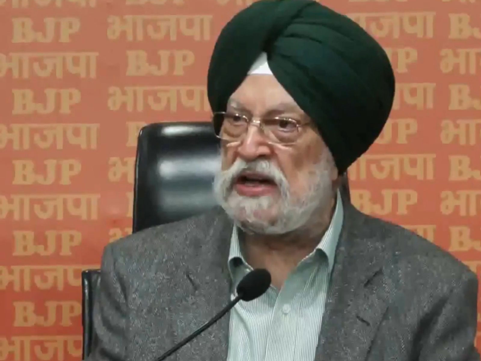 Hardeep Singh Puri, the Union Minister for Petroleum and Natural Gas (Photo/ANI)