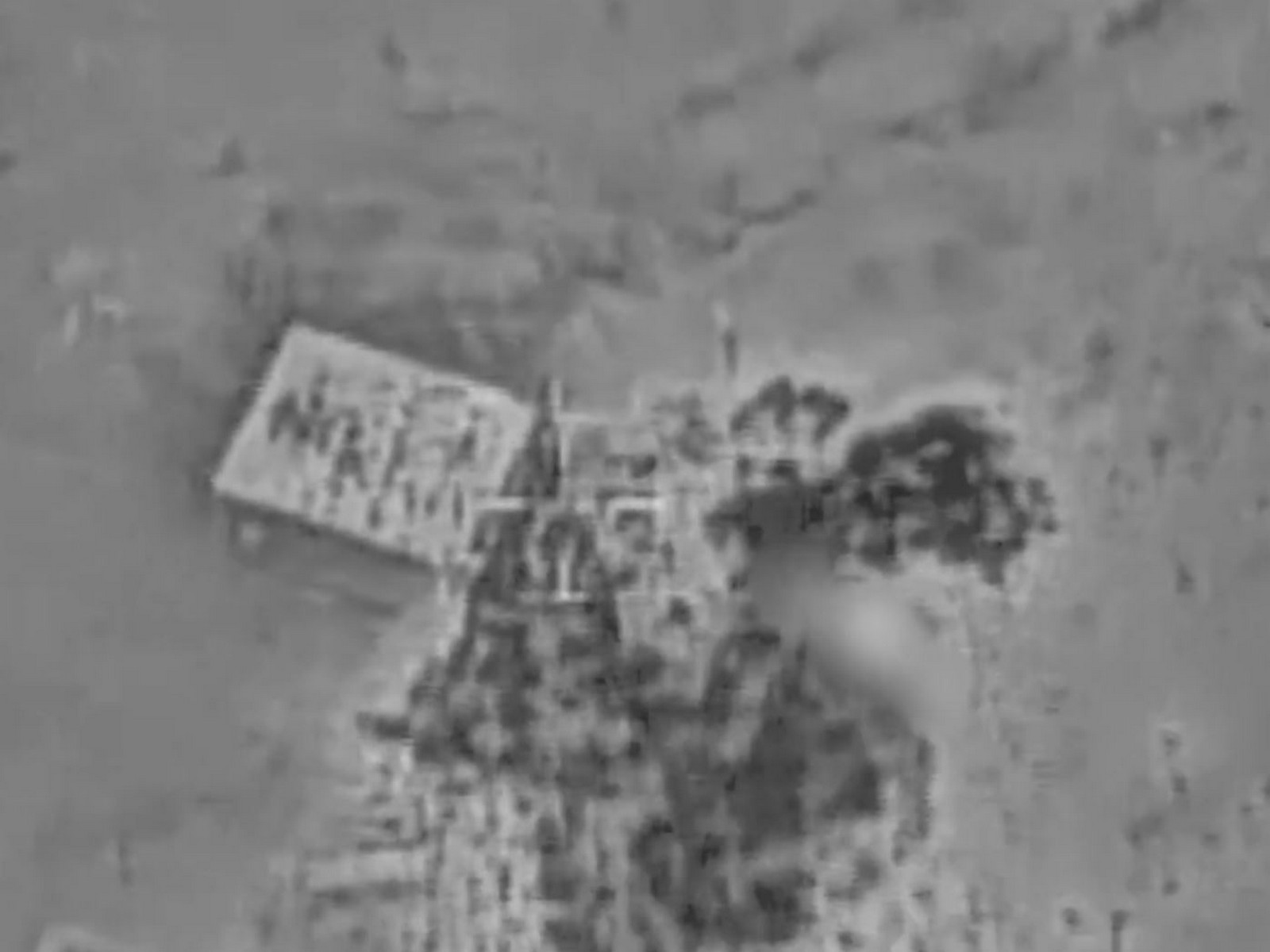 An Iranian asset prior to being bombed by Israel Air Force (Photo/@IAFsite)