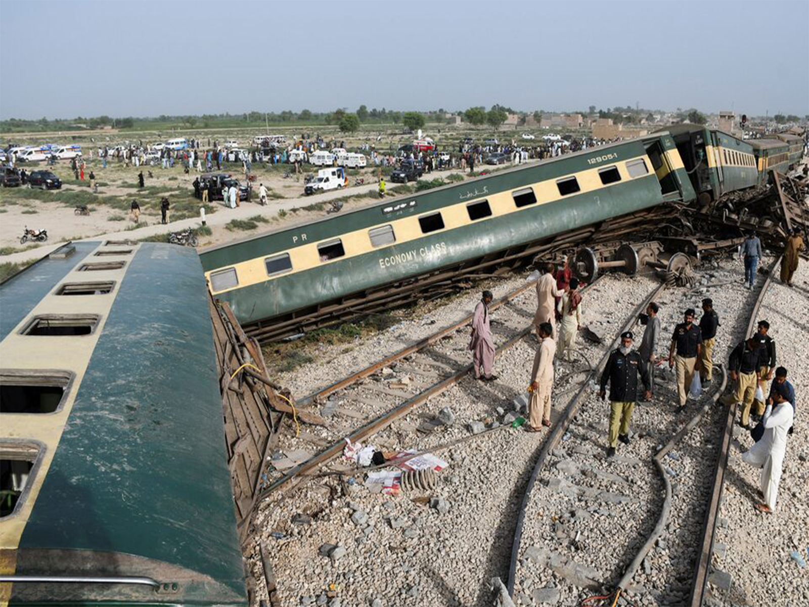 A derailed train in Pakistan (File Photo/ Reuters)