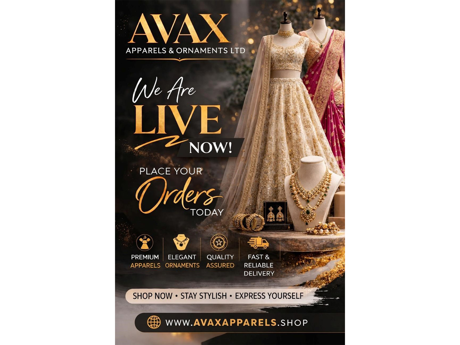 AVAX Apparels and Ornaments Limited Announces Launch of Mobile Application and Website