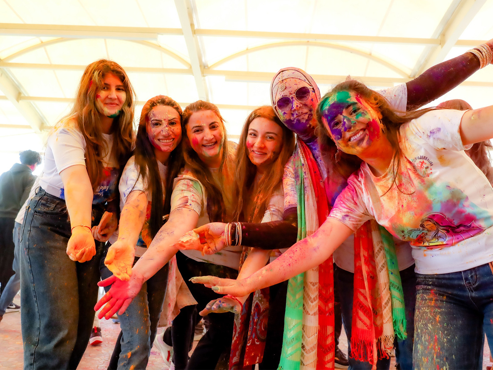 People celebrating Holi in Azerbaijan (Photo/IndiainAzerbaijan)