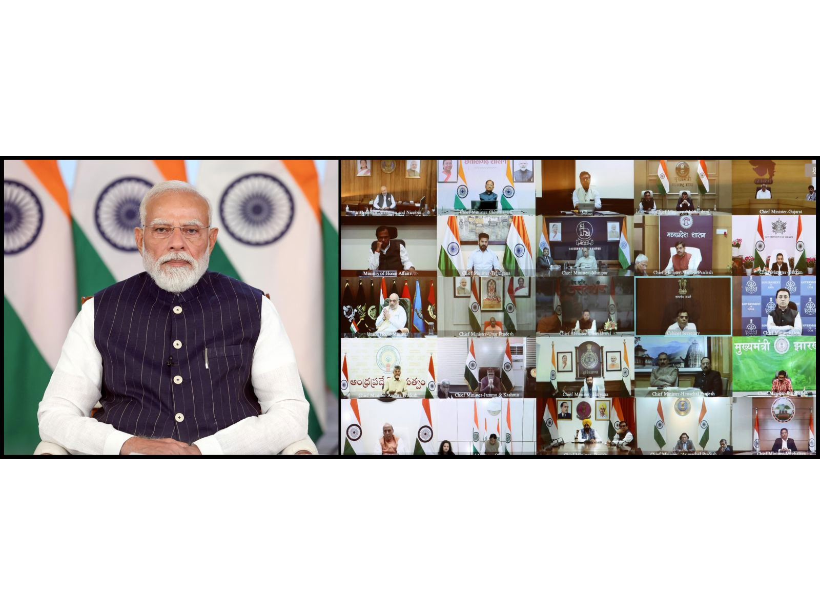 Prime Minister Narendra Modi interacted with Chief MInisters 