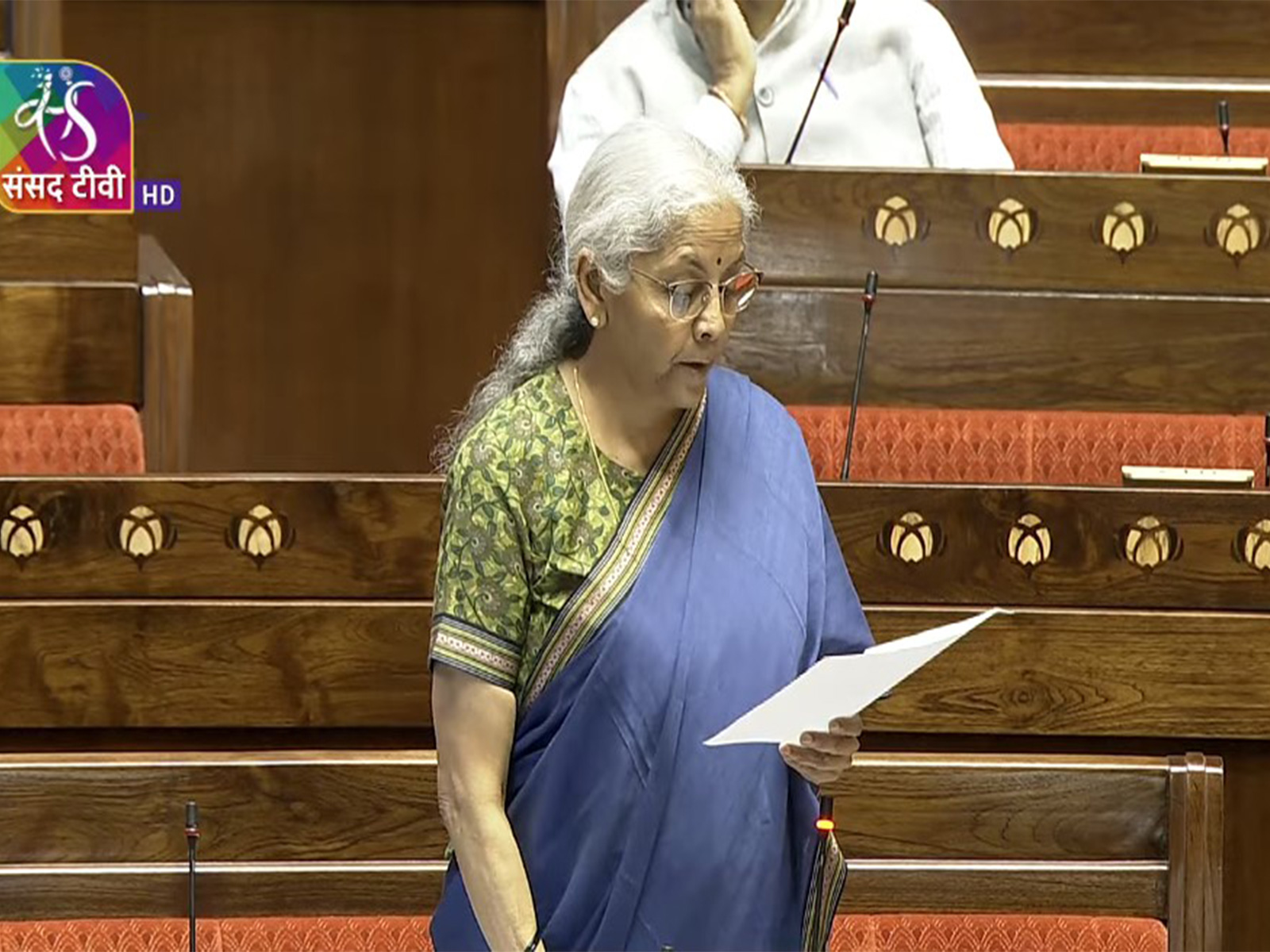 Union Finance Minister Nirmala Sitharaman (Photo/Youtube@Sansad TV 2)