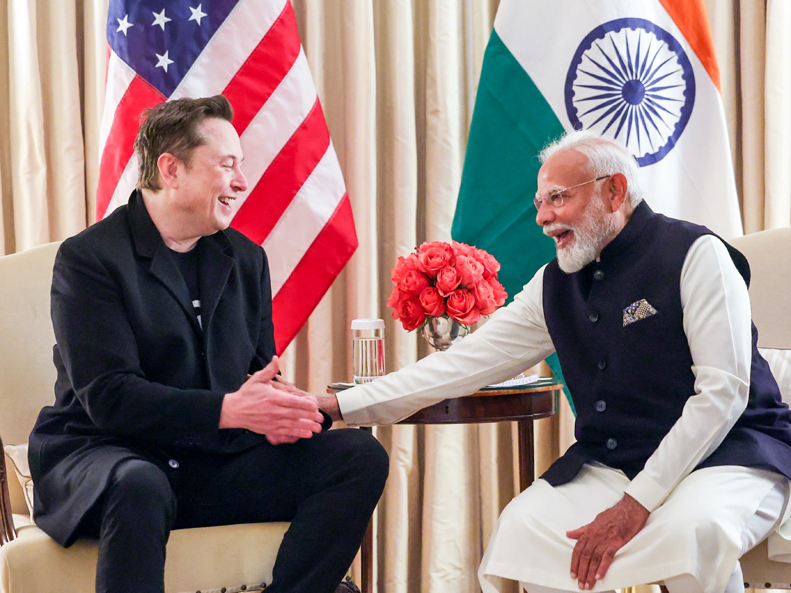 PM Modi with Elon Musk (File Photo/ANI)